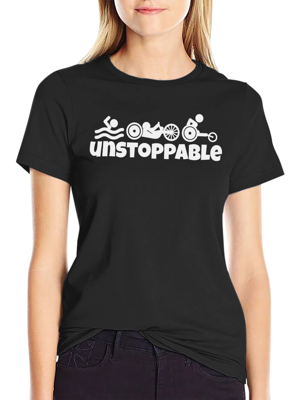 Unstoppable Triathlon T-Shirt | Swim Bike Wheelchair