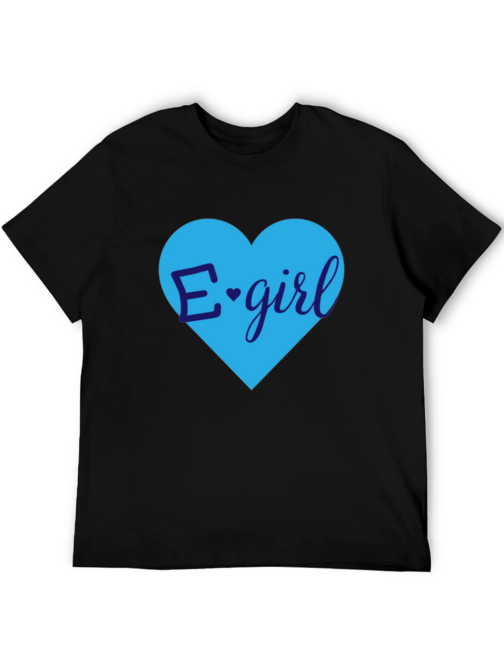 E-Girl Heart Graphic Tee - Trendy Casual Top