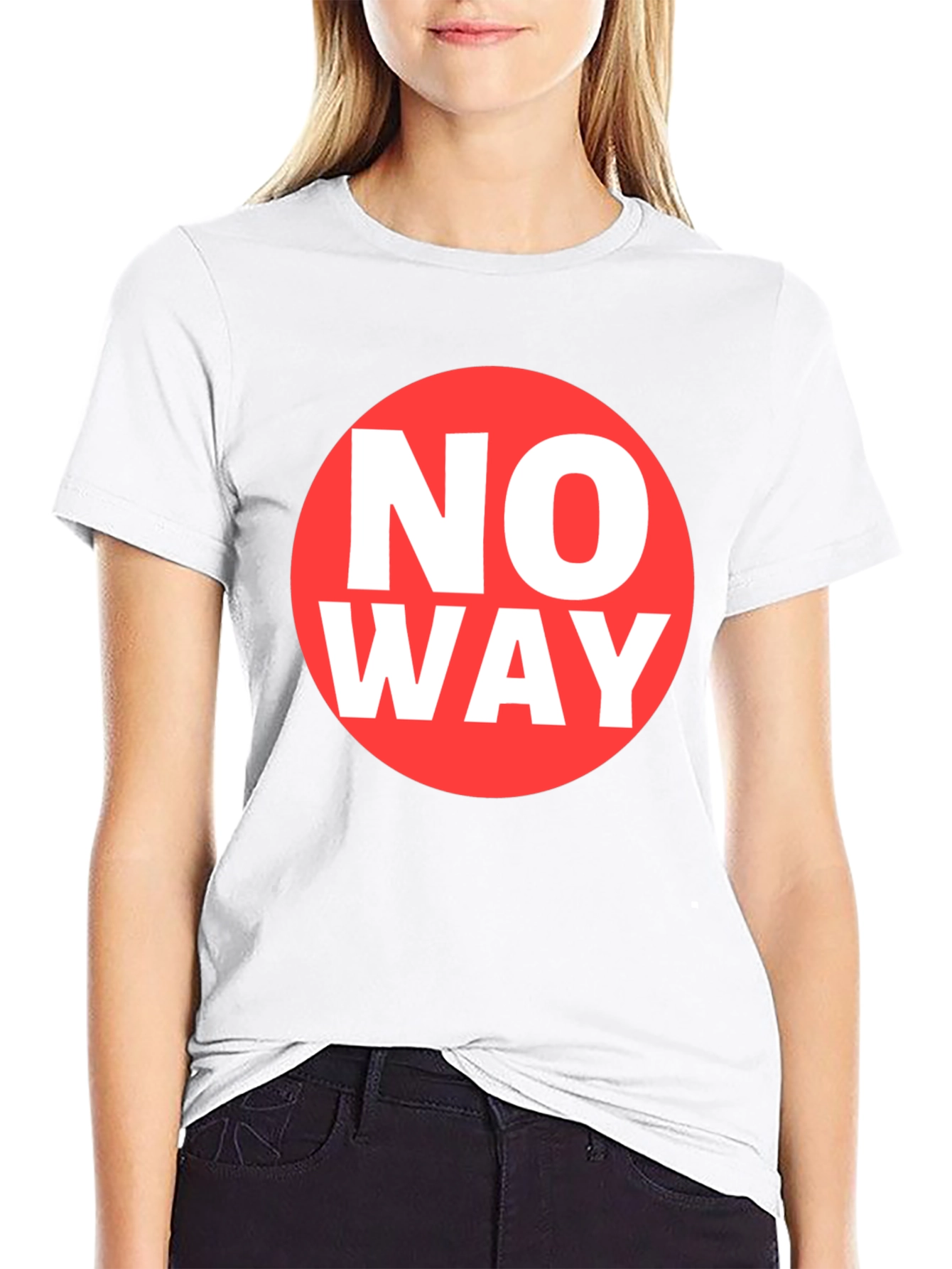 No Way Graphic Tee - Classic Crew Neck
