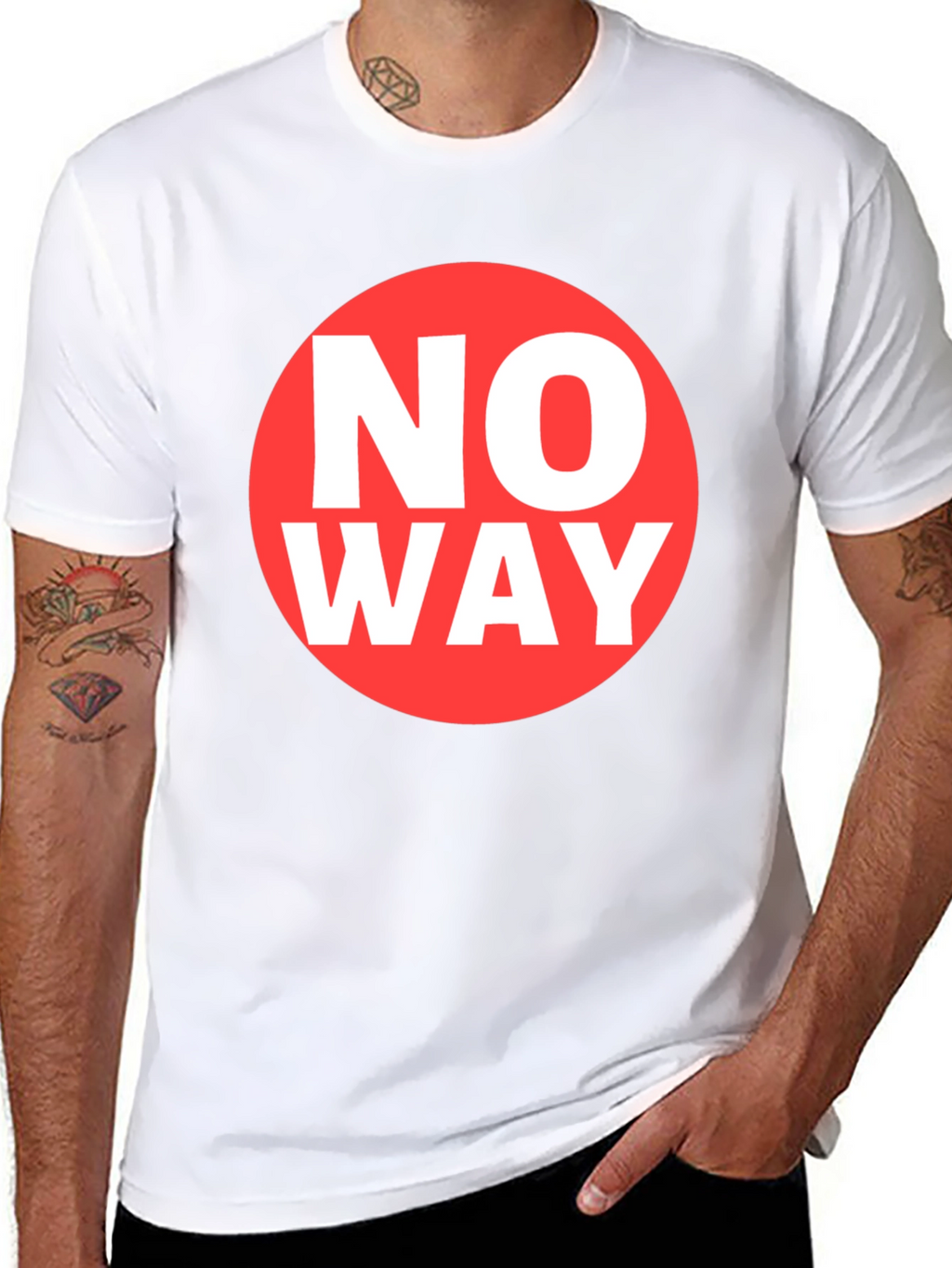 No Way Graphic Tee - Classic Crew Neck