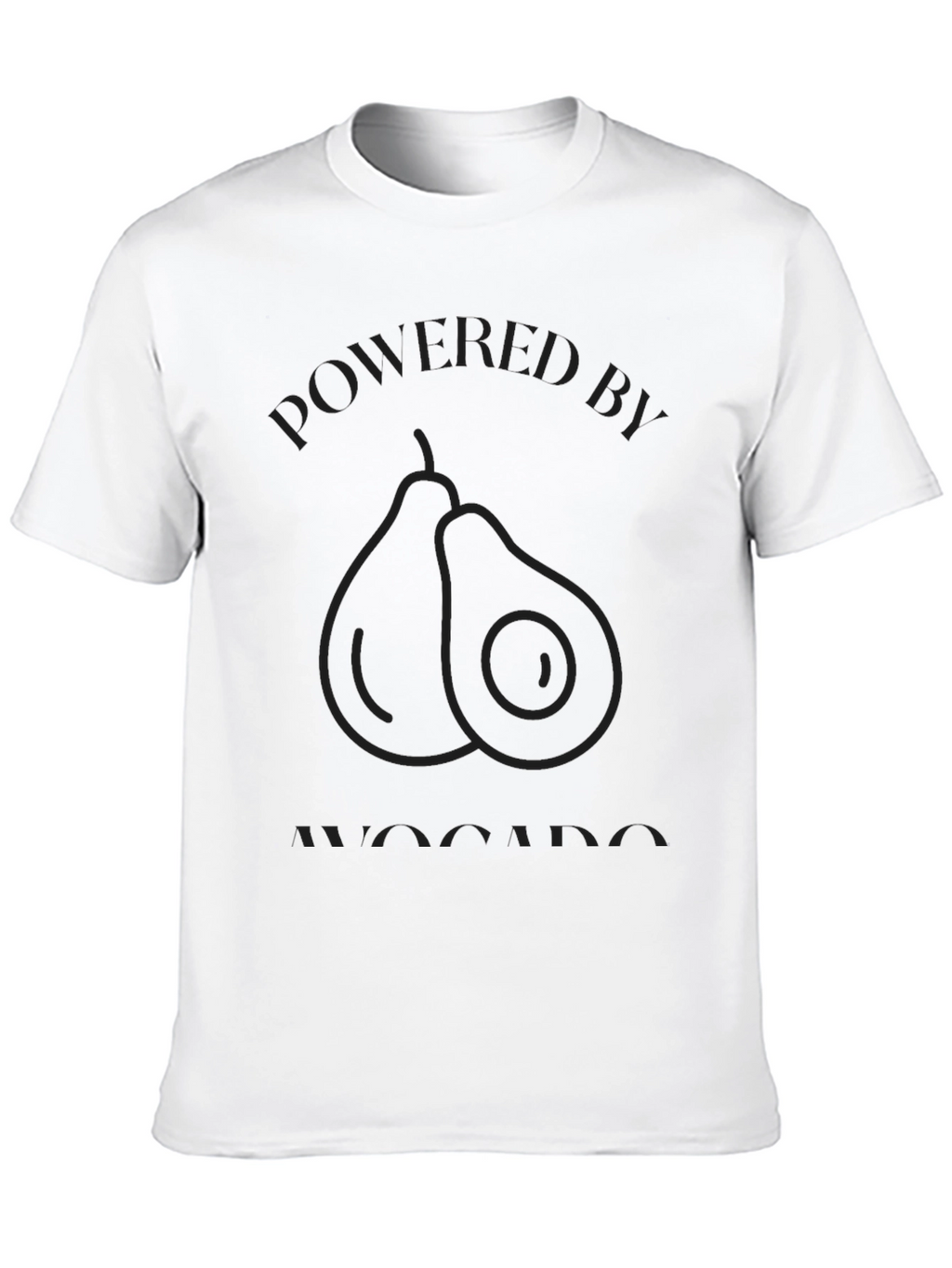 Powered by Avocado Black T-Shirt