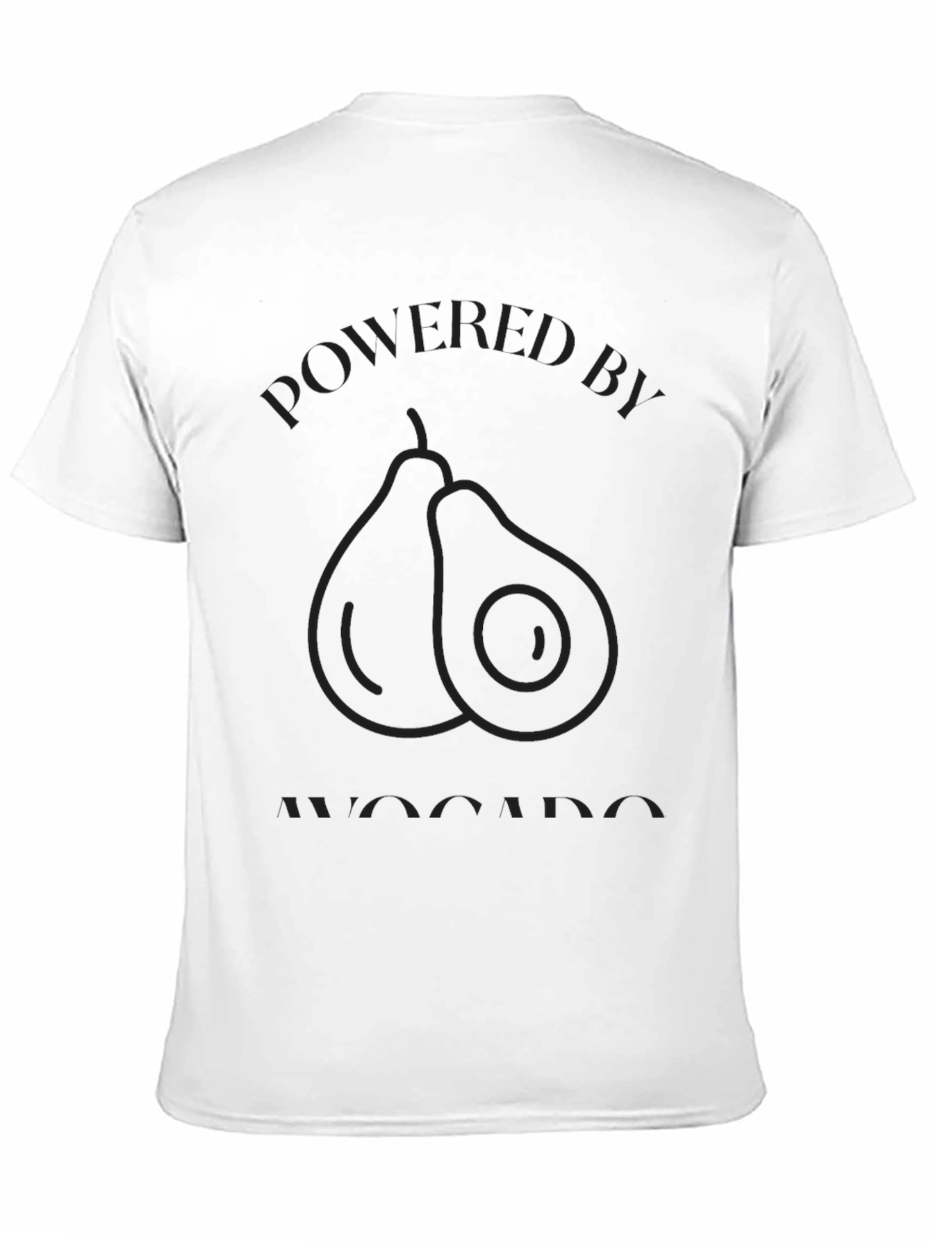 Powered by Avocado Black T-Shirt