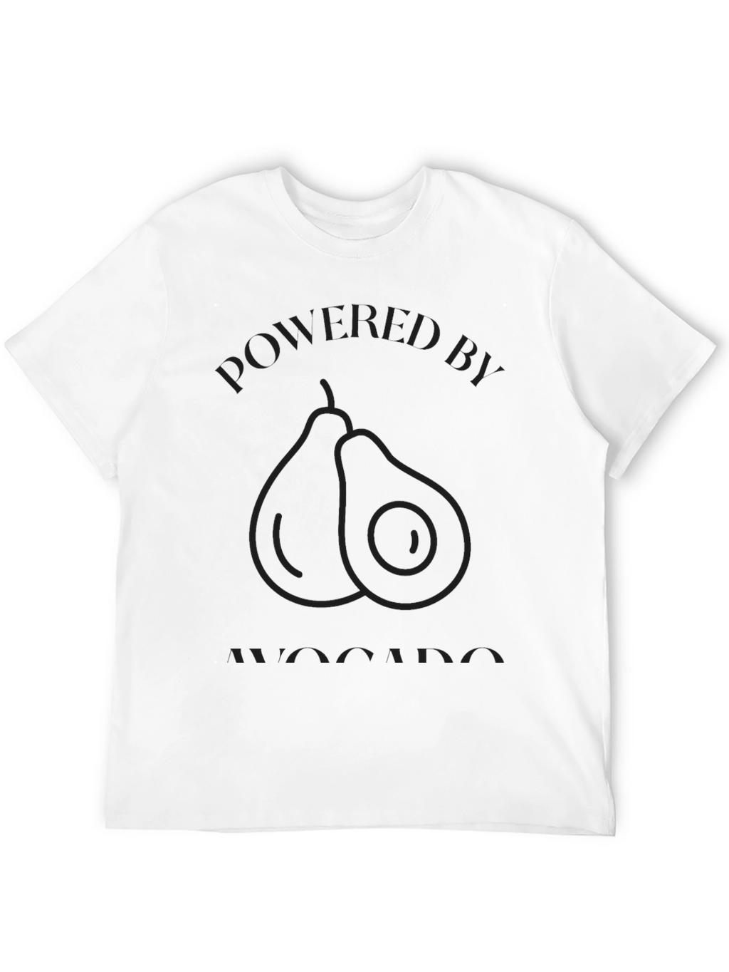 Powered by Avocado Black T-Shirt