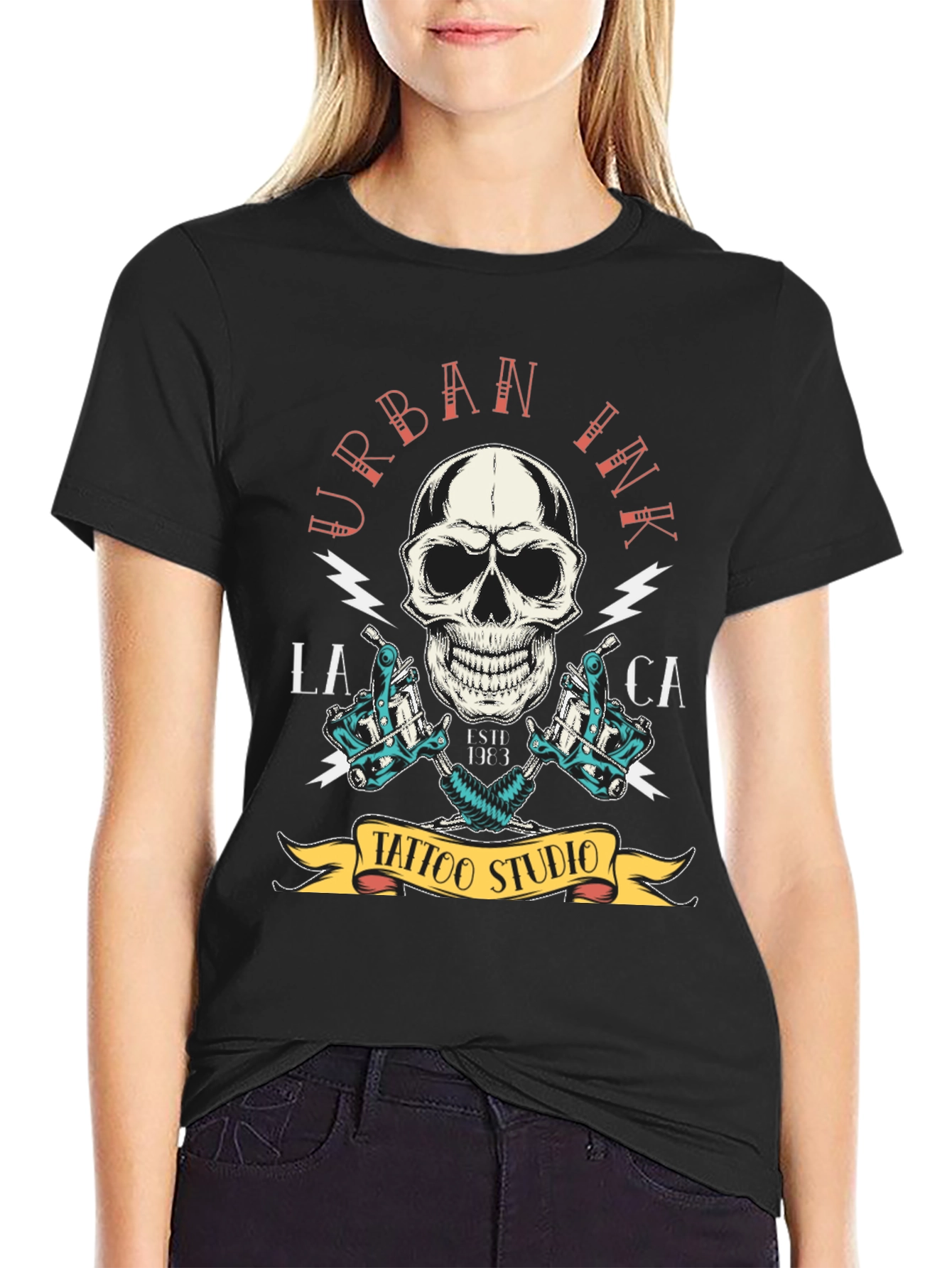 Urban Ink Tattoo Studio Black T-Shirt