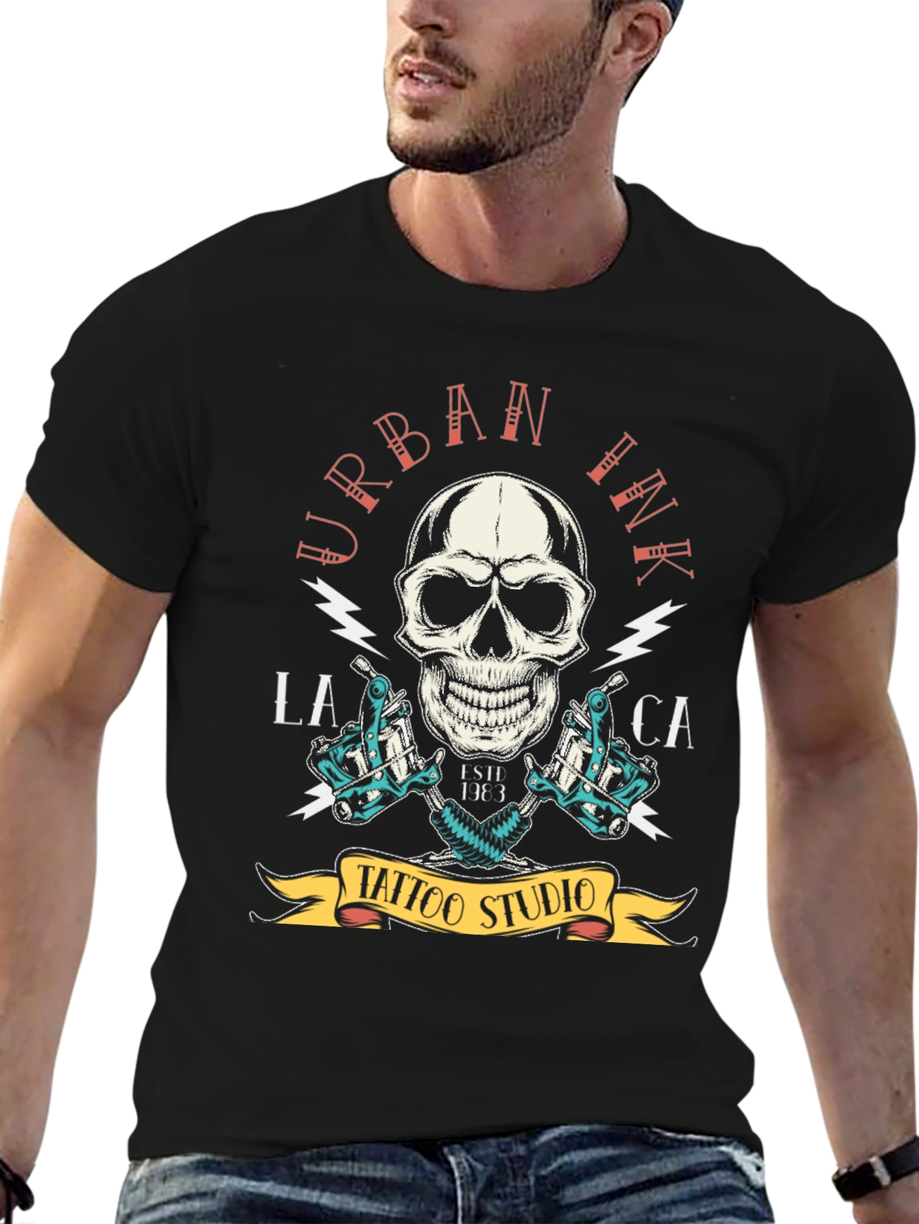Urban Ink Tattoo Studio Black T-Shirt