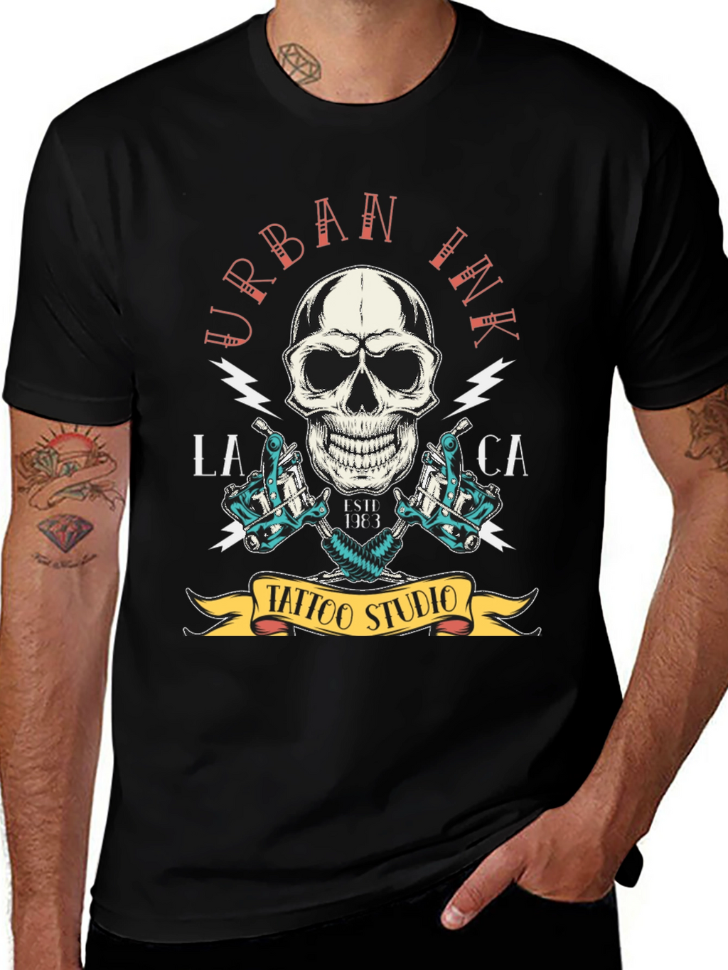 Urban Ink Tattoo Studio Black T-Shirt