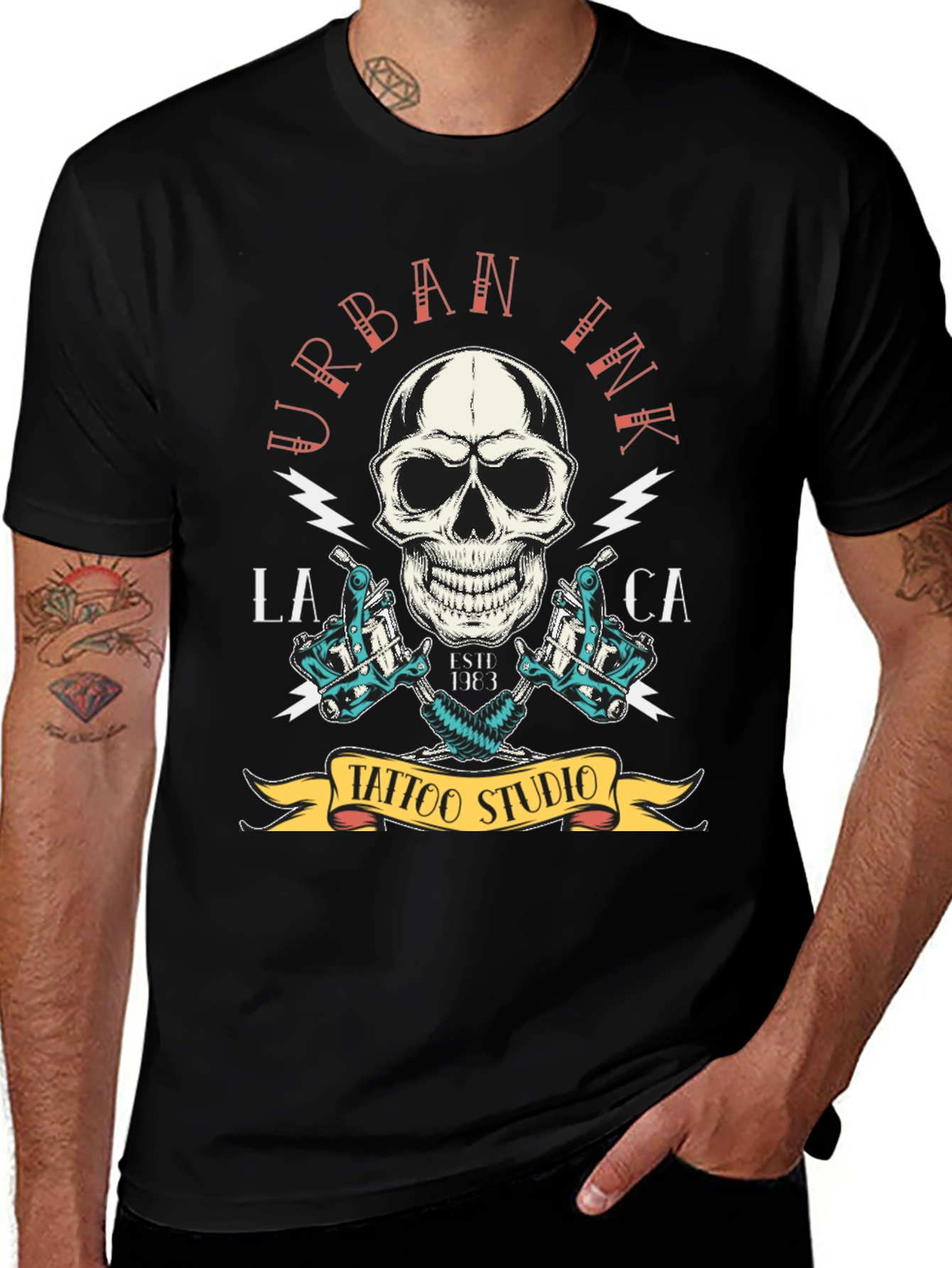 Urban Ink Tattoo Studio Black T-Shirt