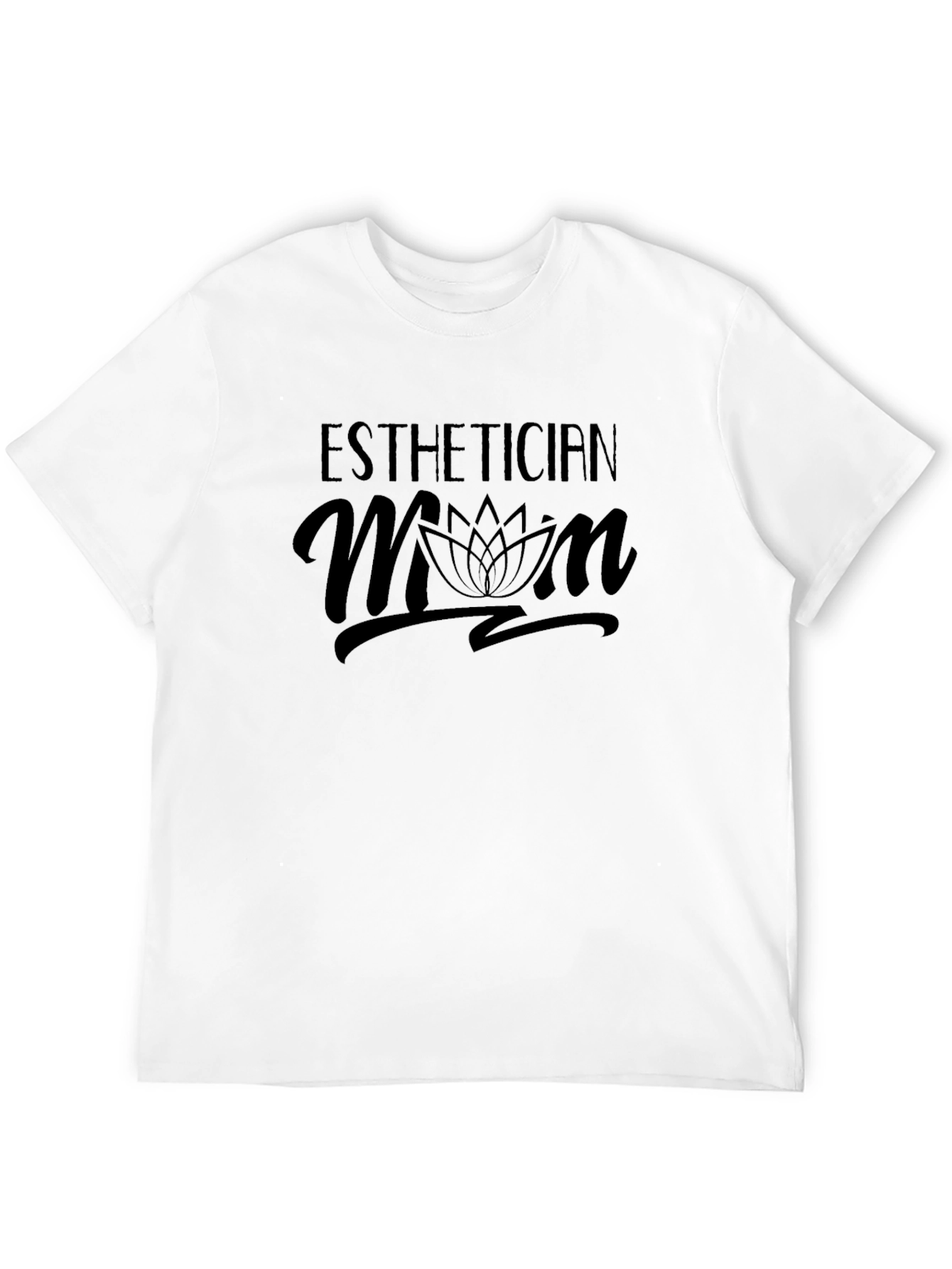 Esthetician Mom Black Graphic Tee
