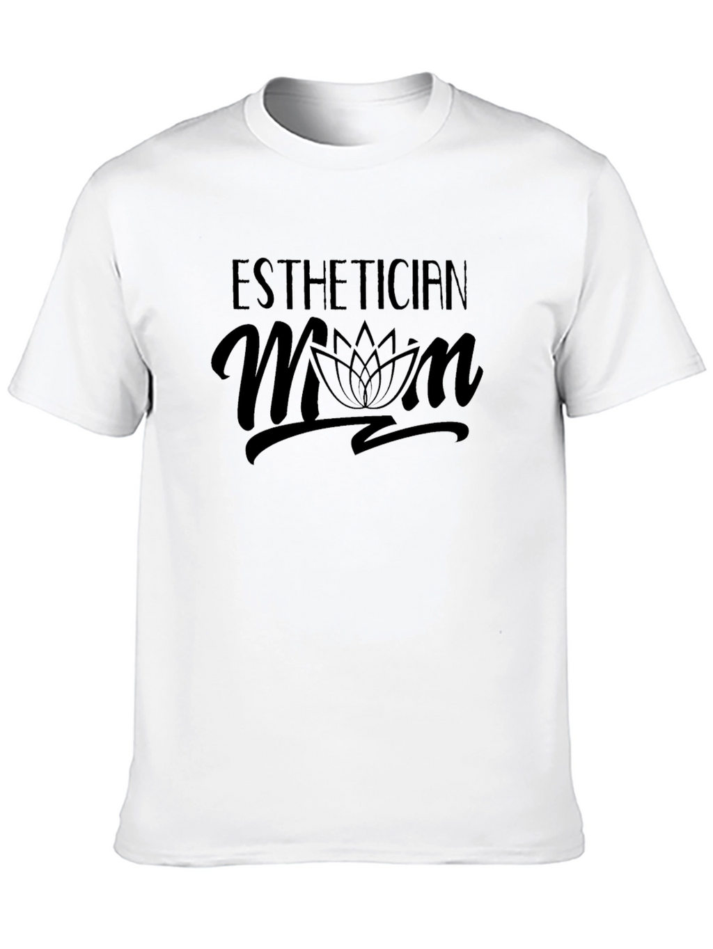Esthetician Mom Black Graphic Tee