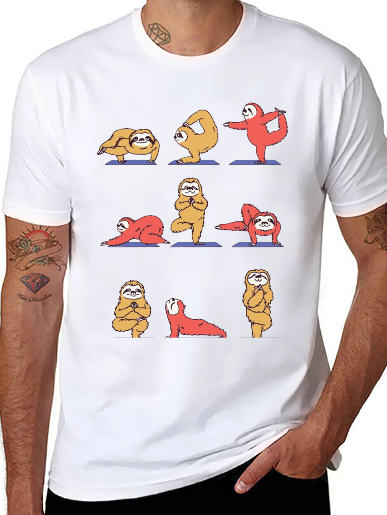 Sloth Yoga Graphic T-Shirt