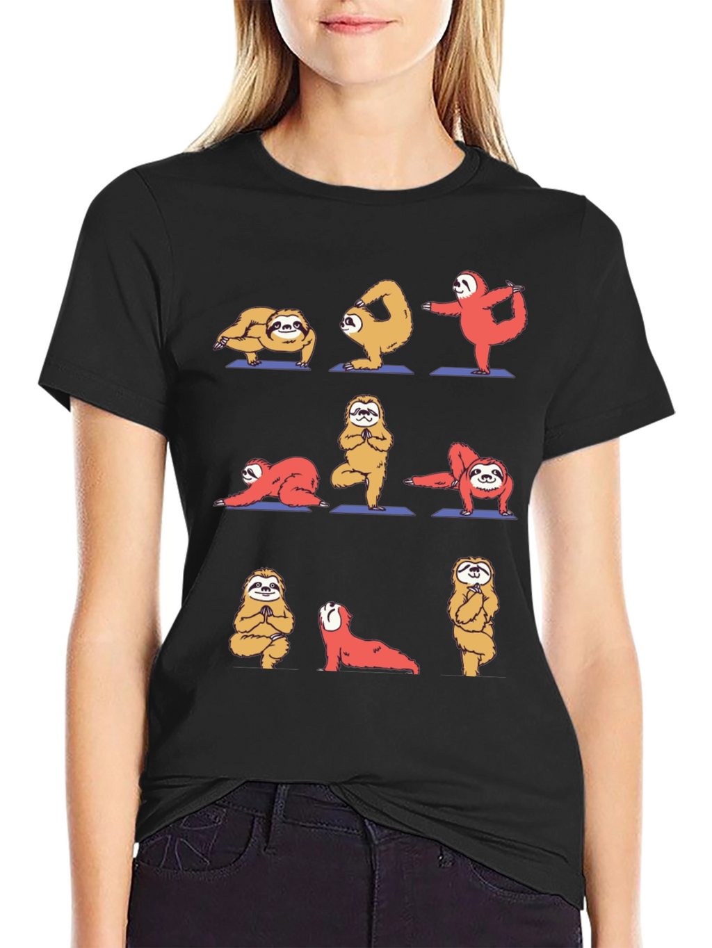 Sloth Yoga Graphic T-Shirt