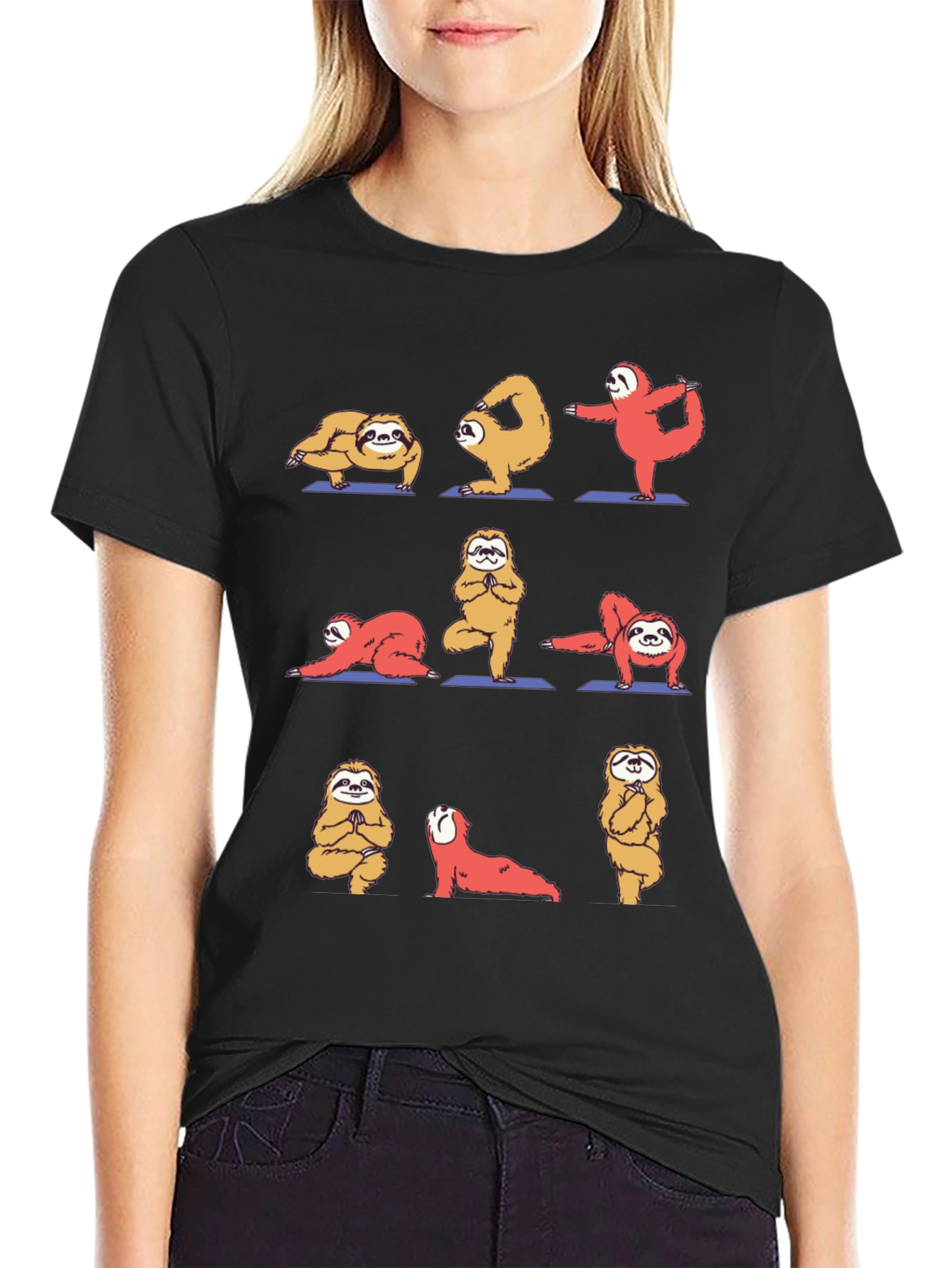 Sloth Yoga Graphic T-Shirt