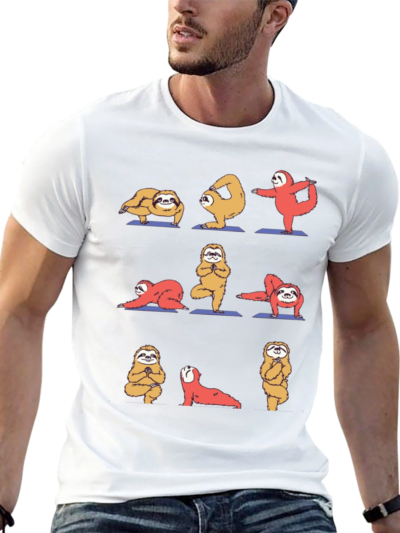 Sloth Yoga Graphic T-Shirt