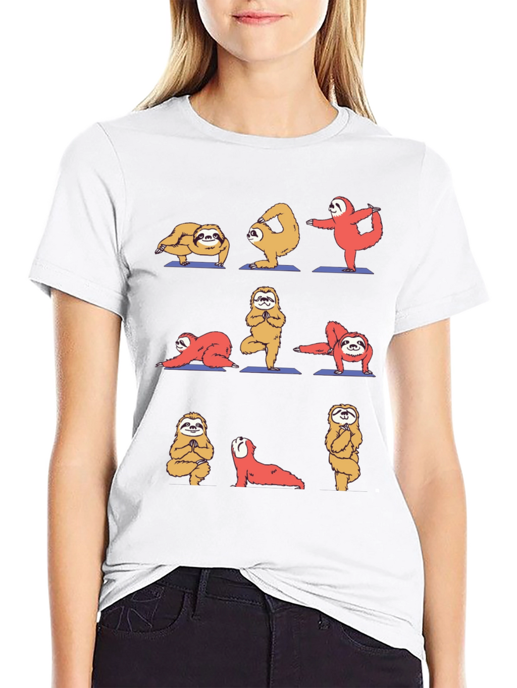 Sloth Yoga Graphic T-Shirt