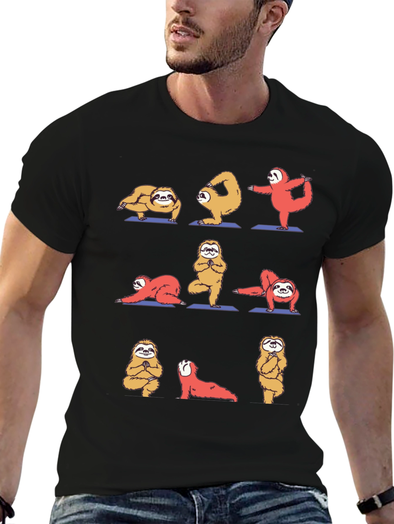 Sloth Yoga Graphic T-Shirt