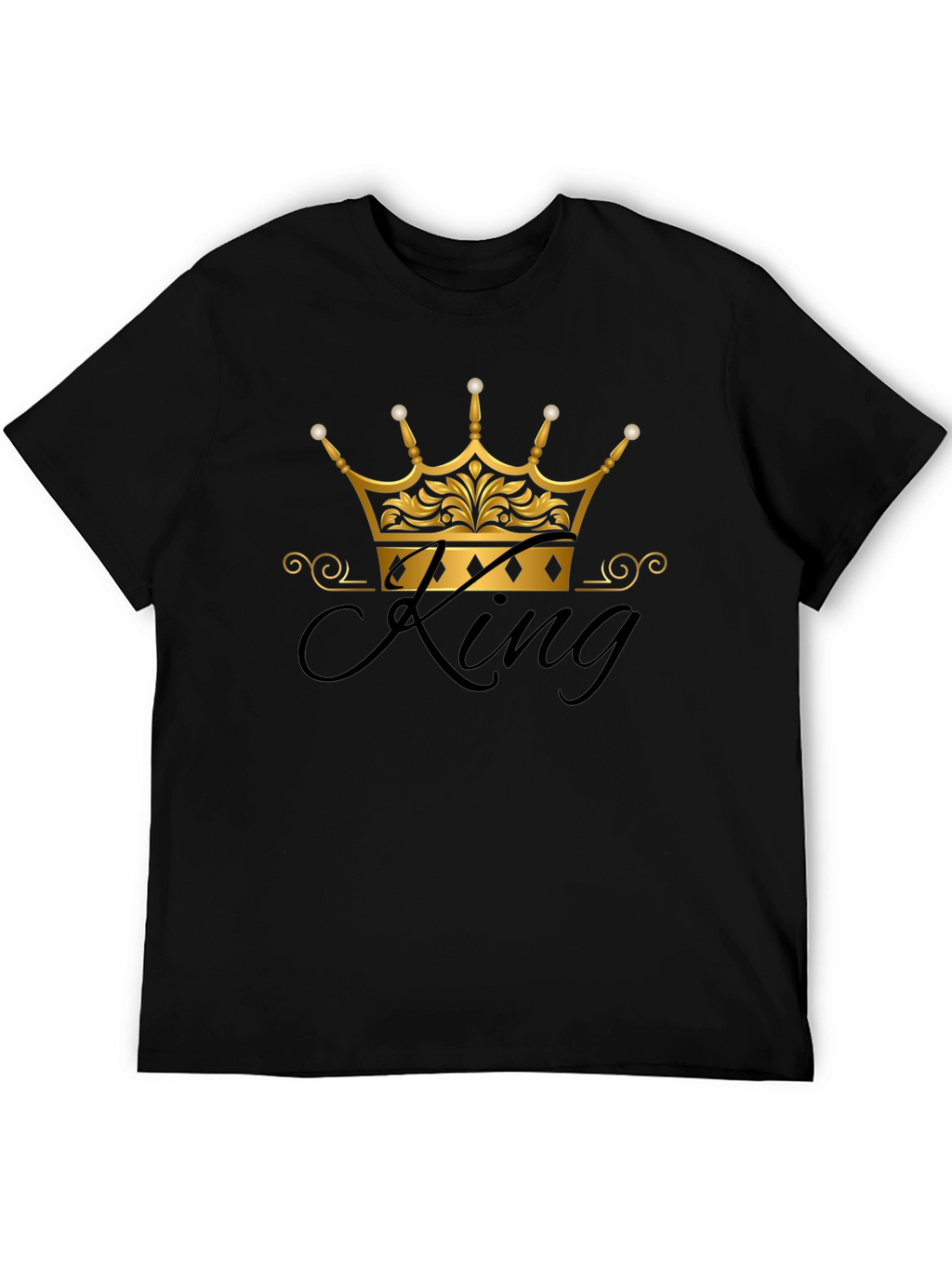 King Crown Graphic Black T-Shirt