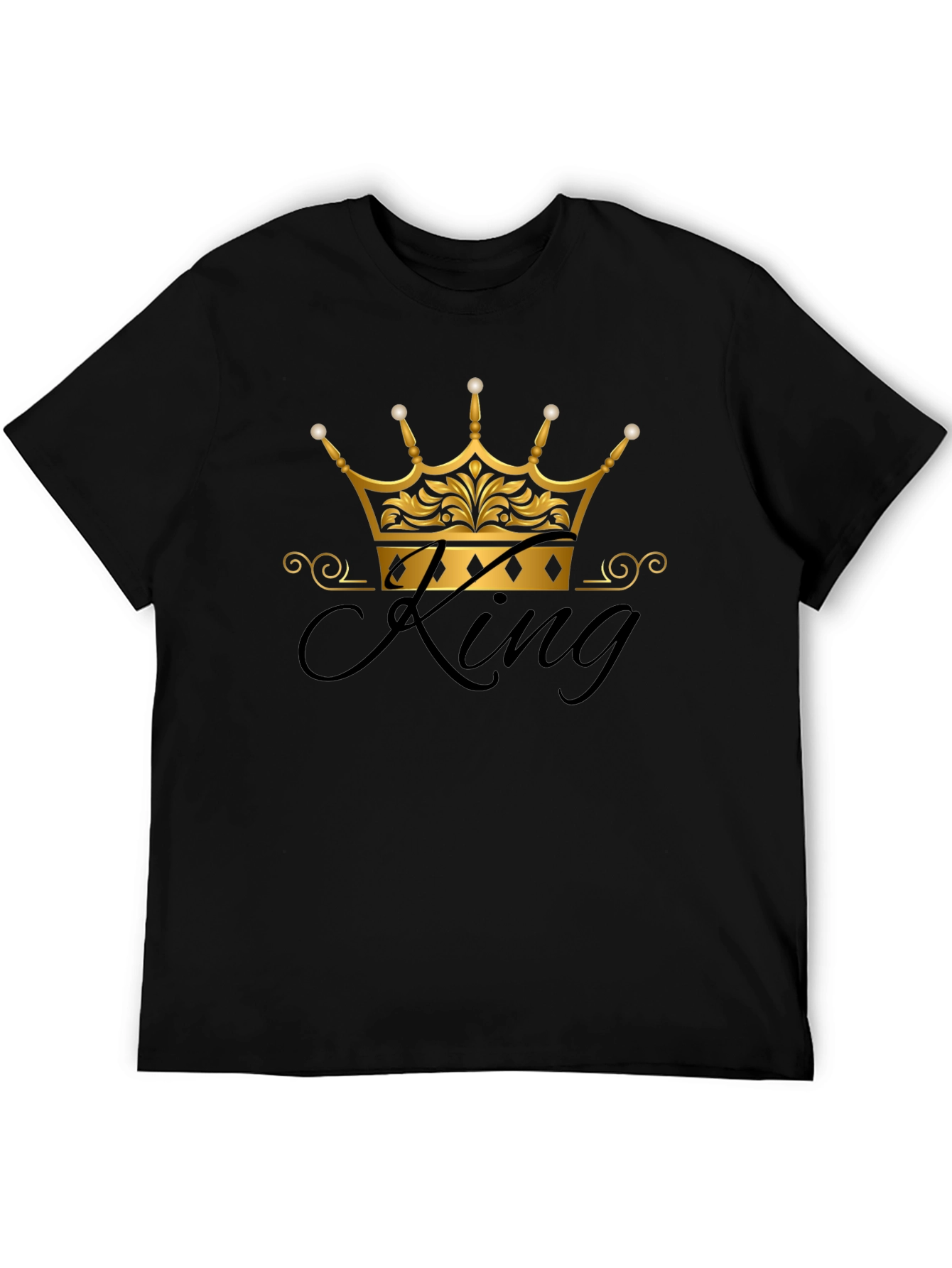 King Crown Graphic Black T-Shirt
