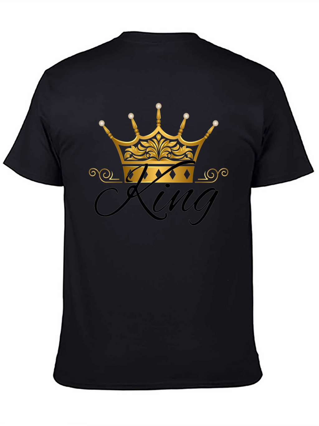 King Crown Graphic Black T-Shirt