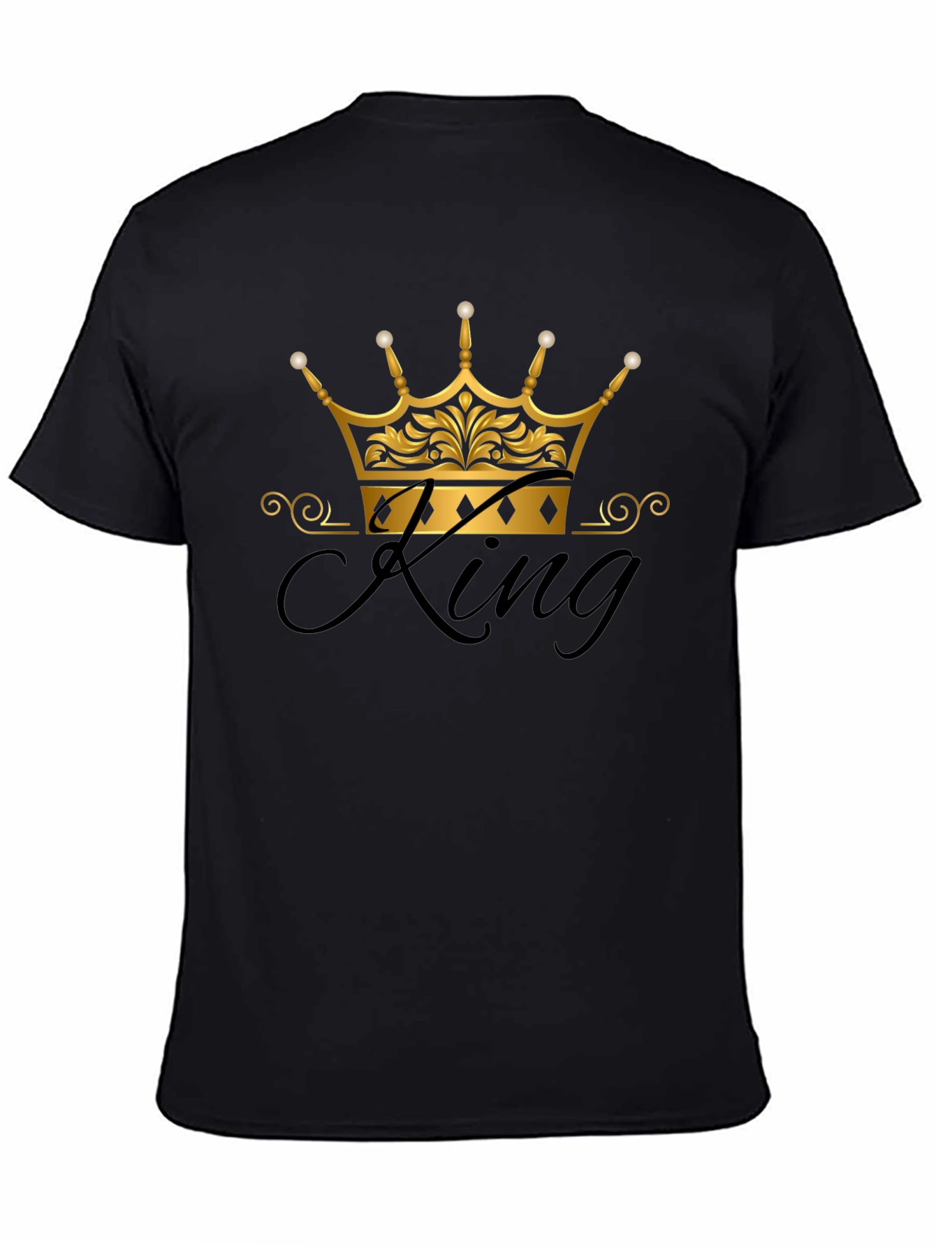 King Crown Graphic Black T-Shirt