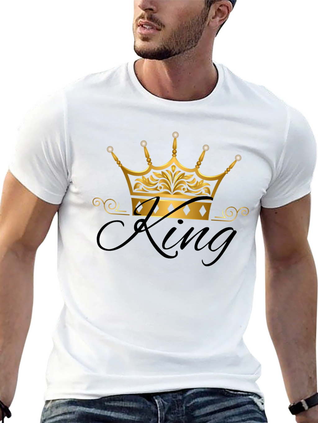 King Crown Graphic Black T-Shirt