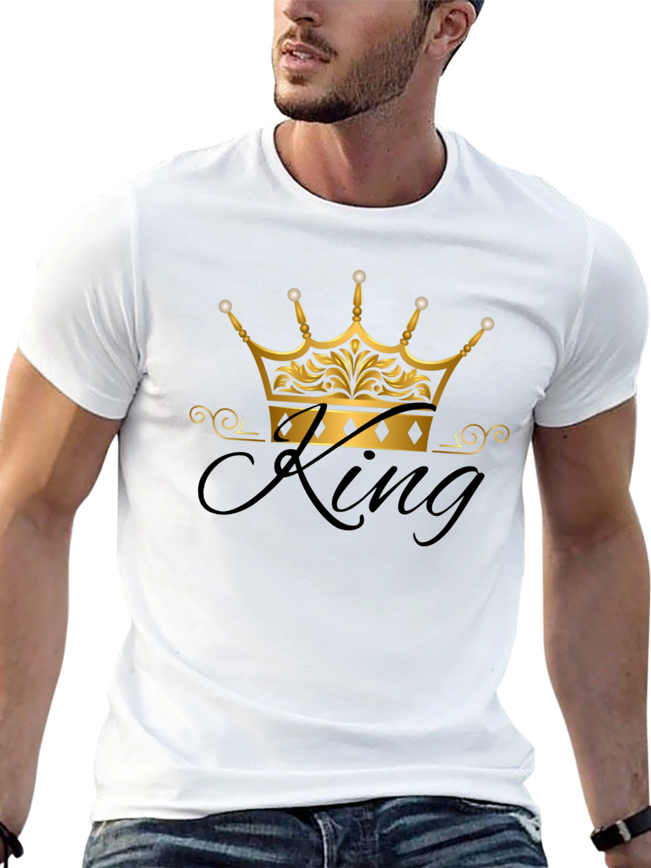 King Crown Graphic Black T-Shirt