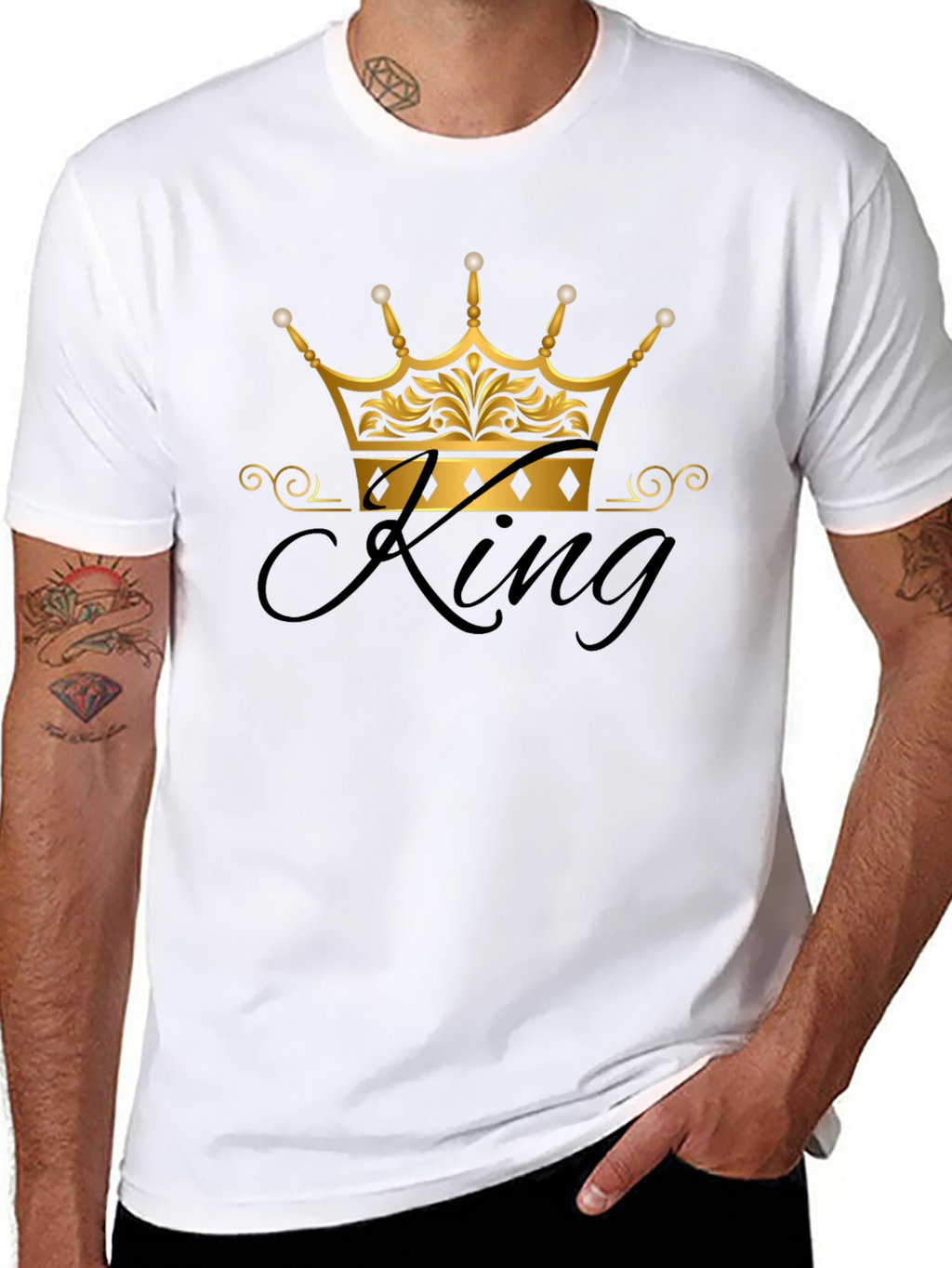 King Crown Graphic Black T-Shirt