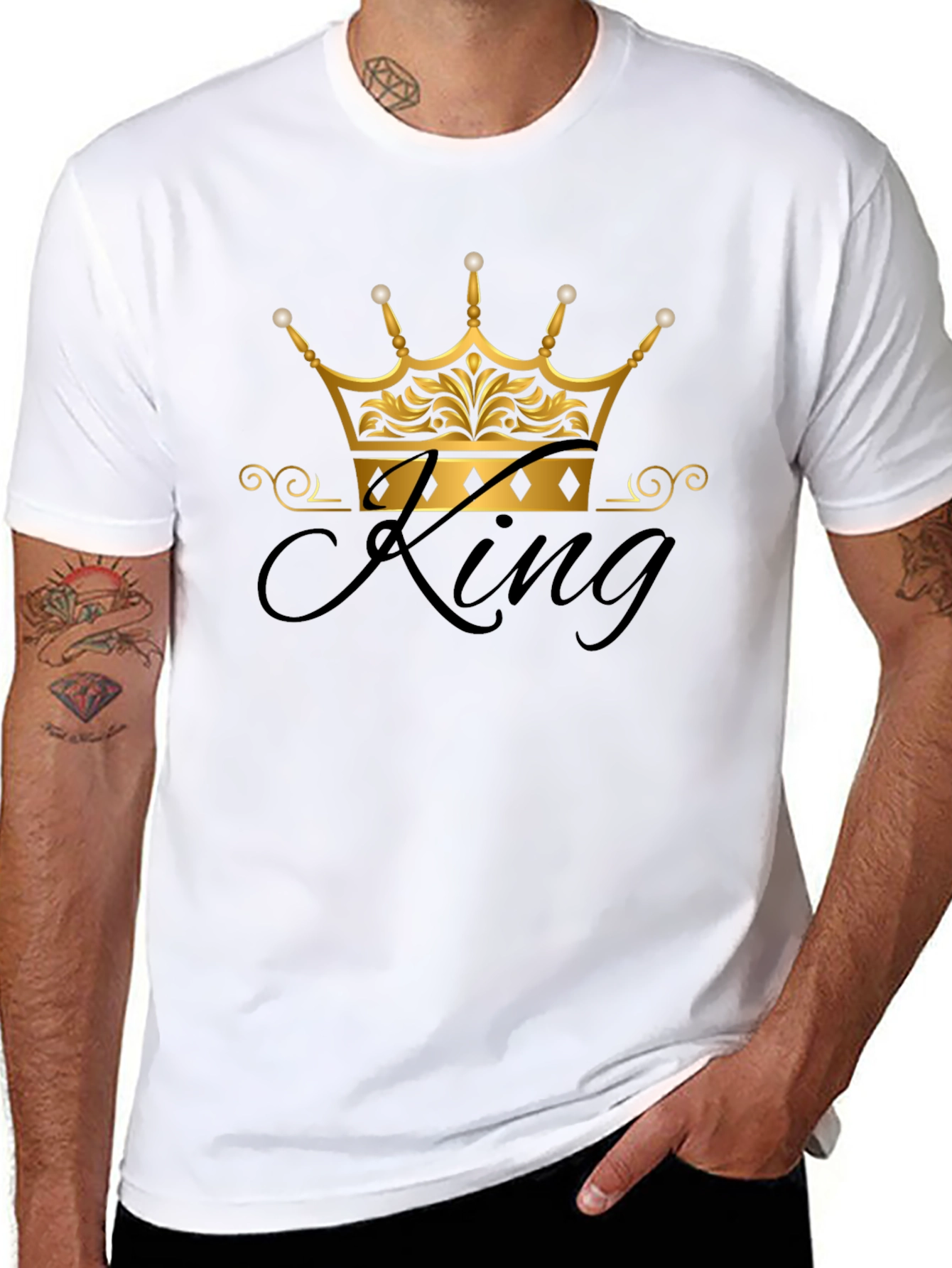 King Crown Graphic Black T-Shirt