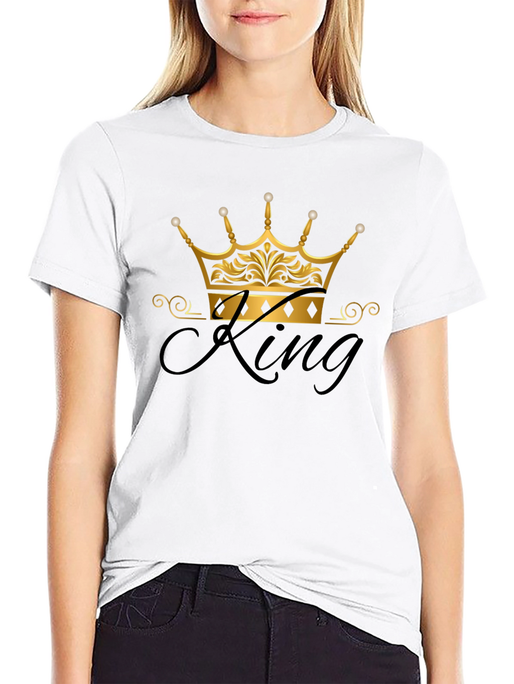 King Crown Graphic Black T-Shirt