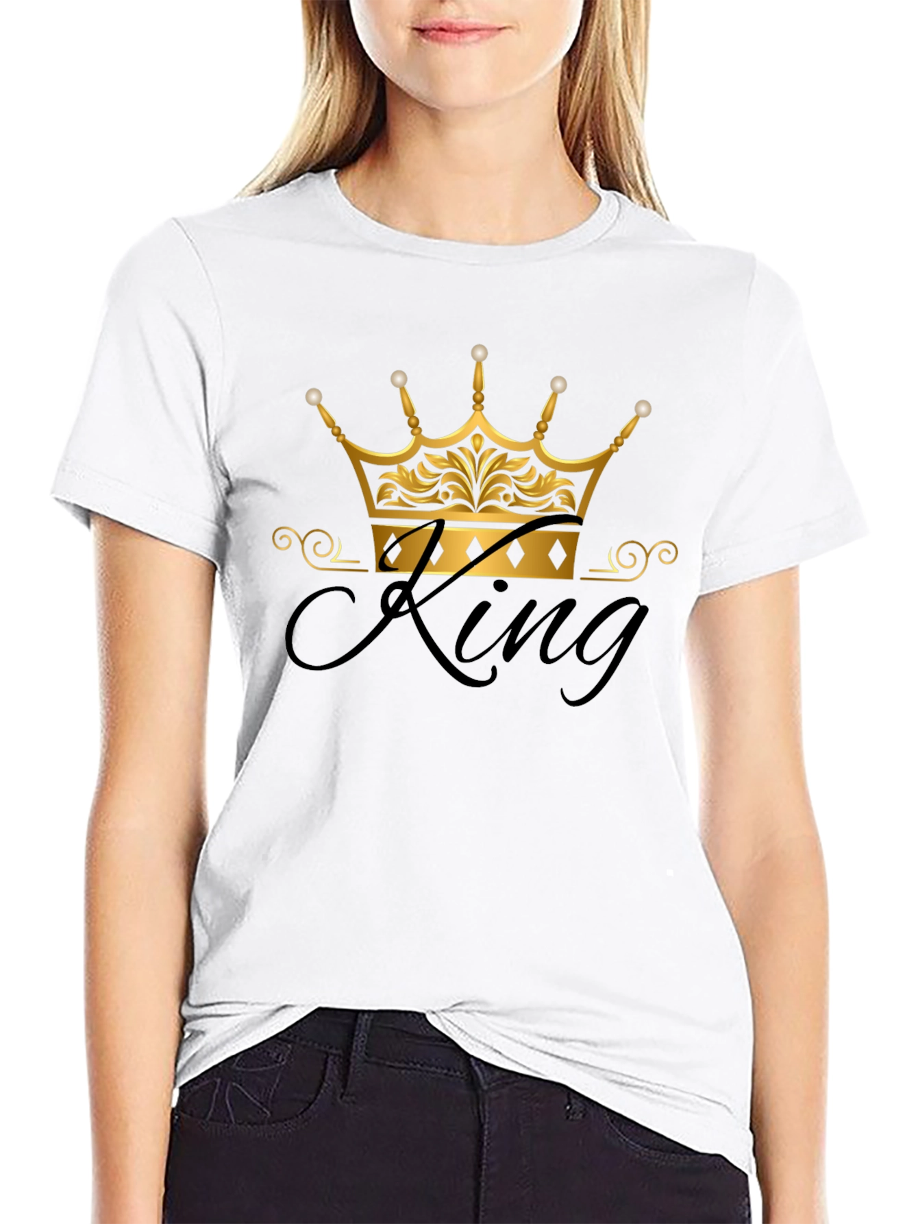 King Crown Graphic Black T-Shirt
