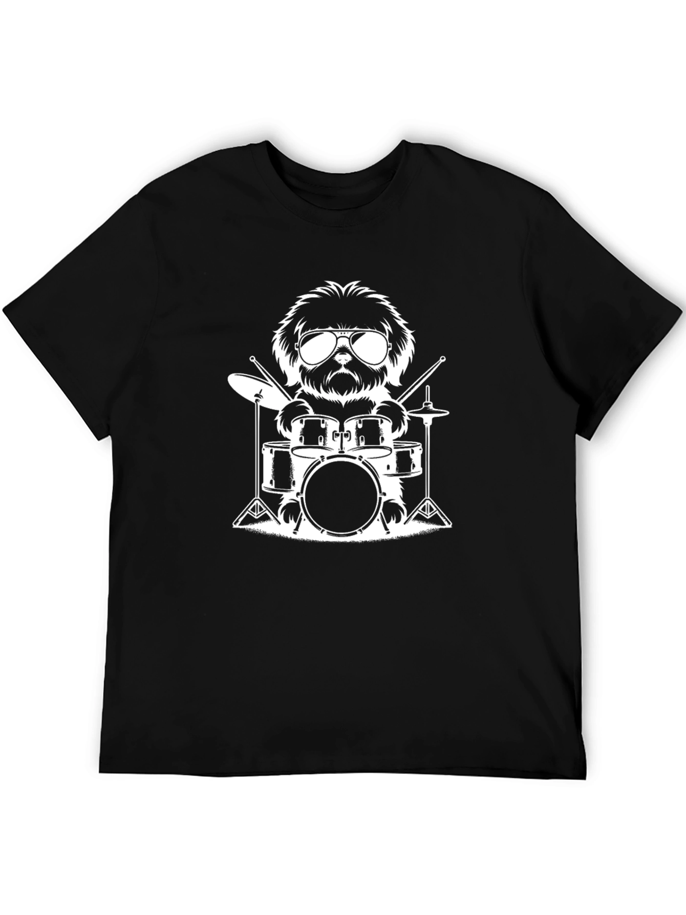 Dog Drummer Graphic Tee