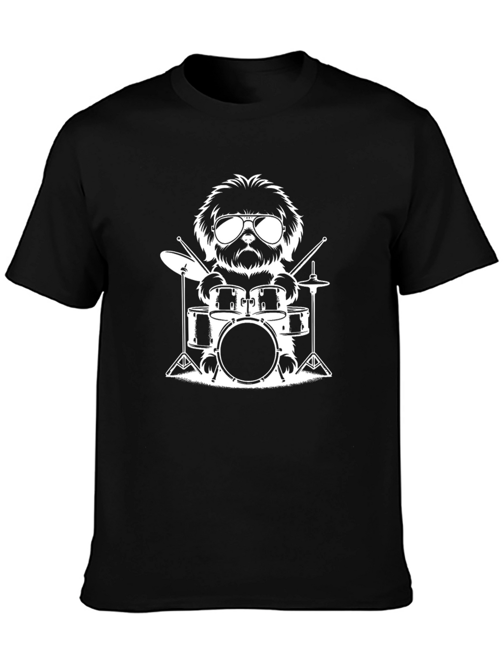 Dog Drummer Graphic Tee