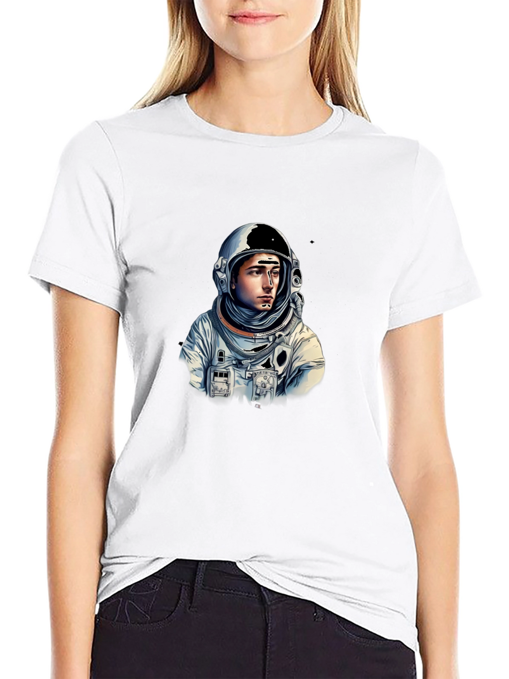 Astronaut Graphic Tee - Stylish Space Explorer Design