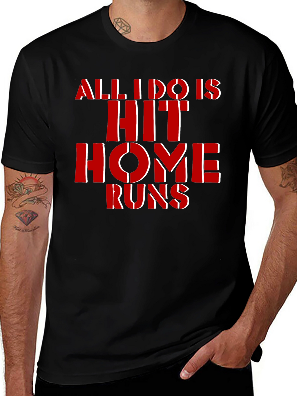 Hit Home Runs T-Shirt - Baseball Fan Tee