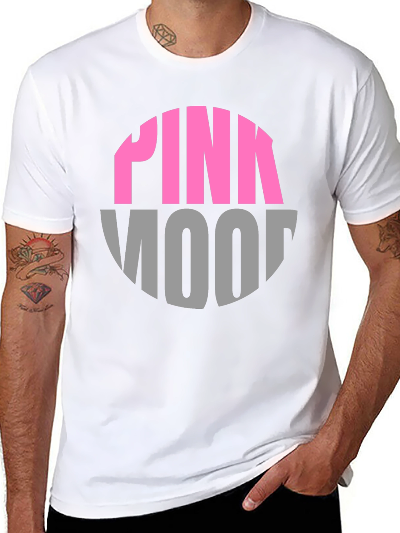 Pink Mood Graphic Tee - Stylish Comfort