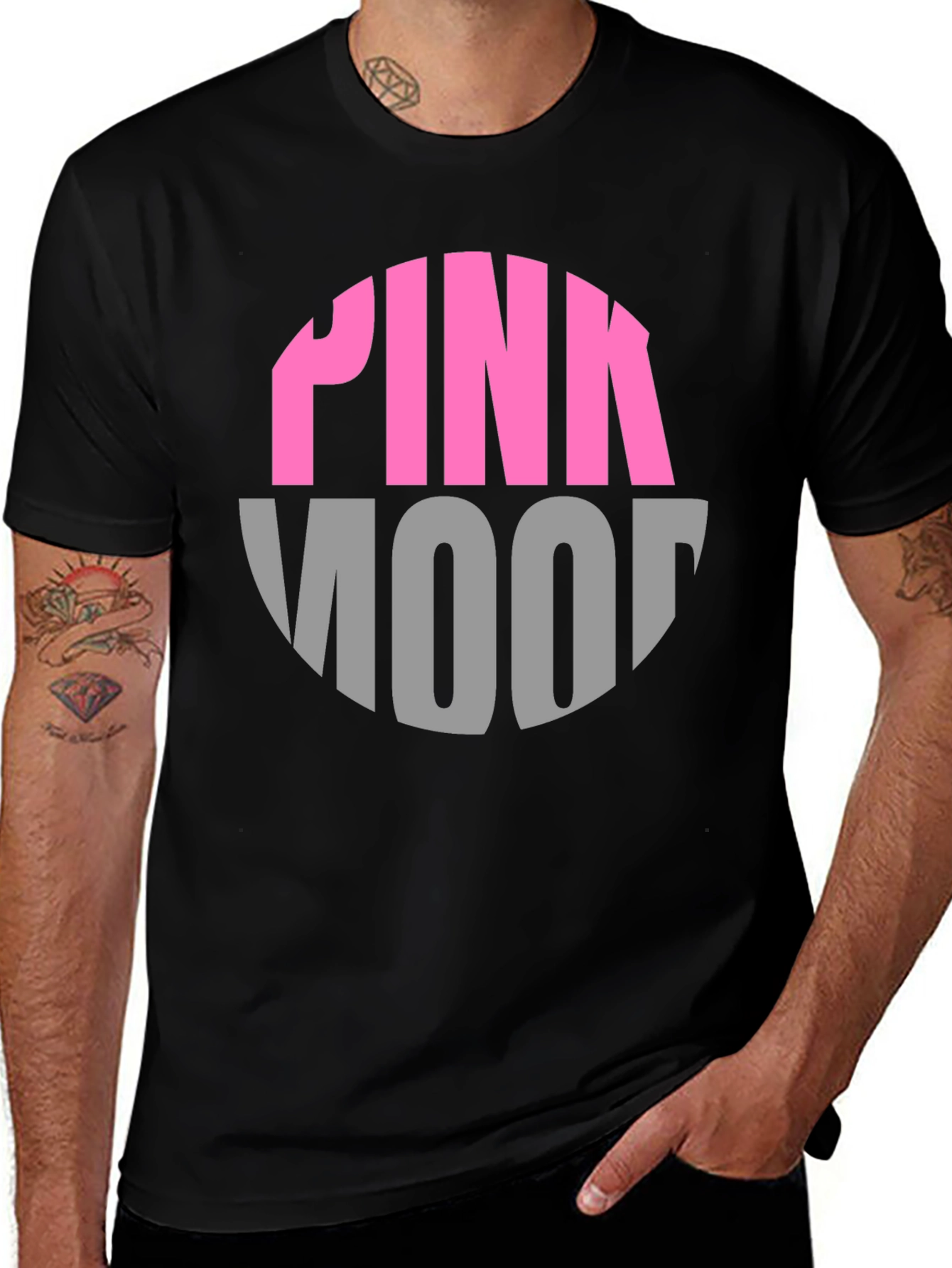 Pink Mood Graphic Tee - Stylish Comfort