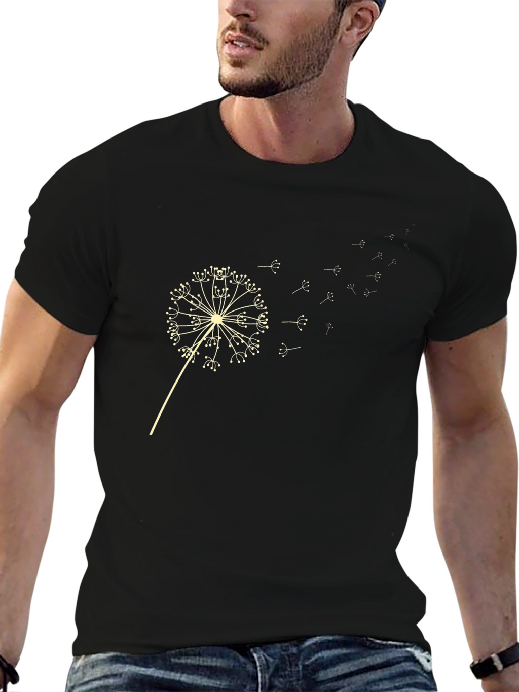 Black Dandelion Graphic Tee
