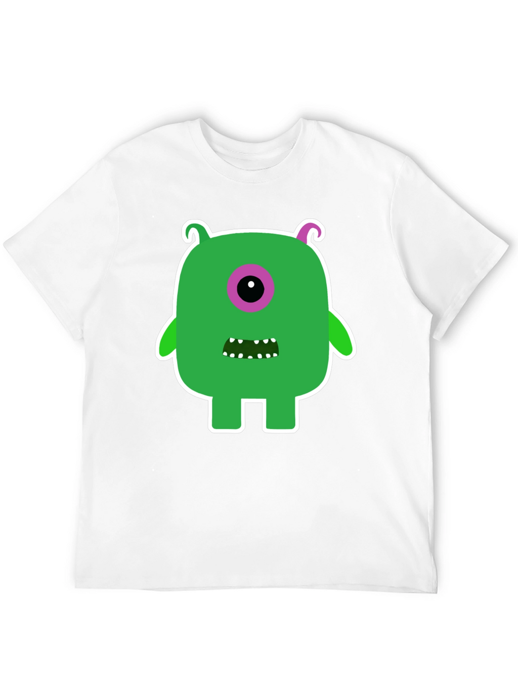 Monster Graphic Tee -  Funky One-Eyed Character