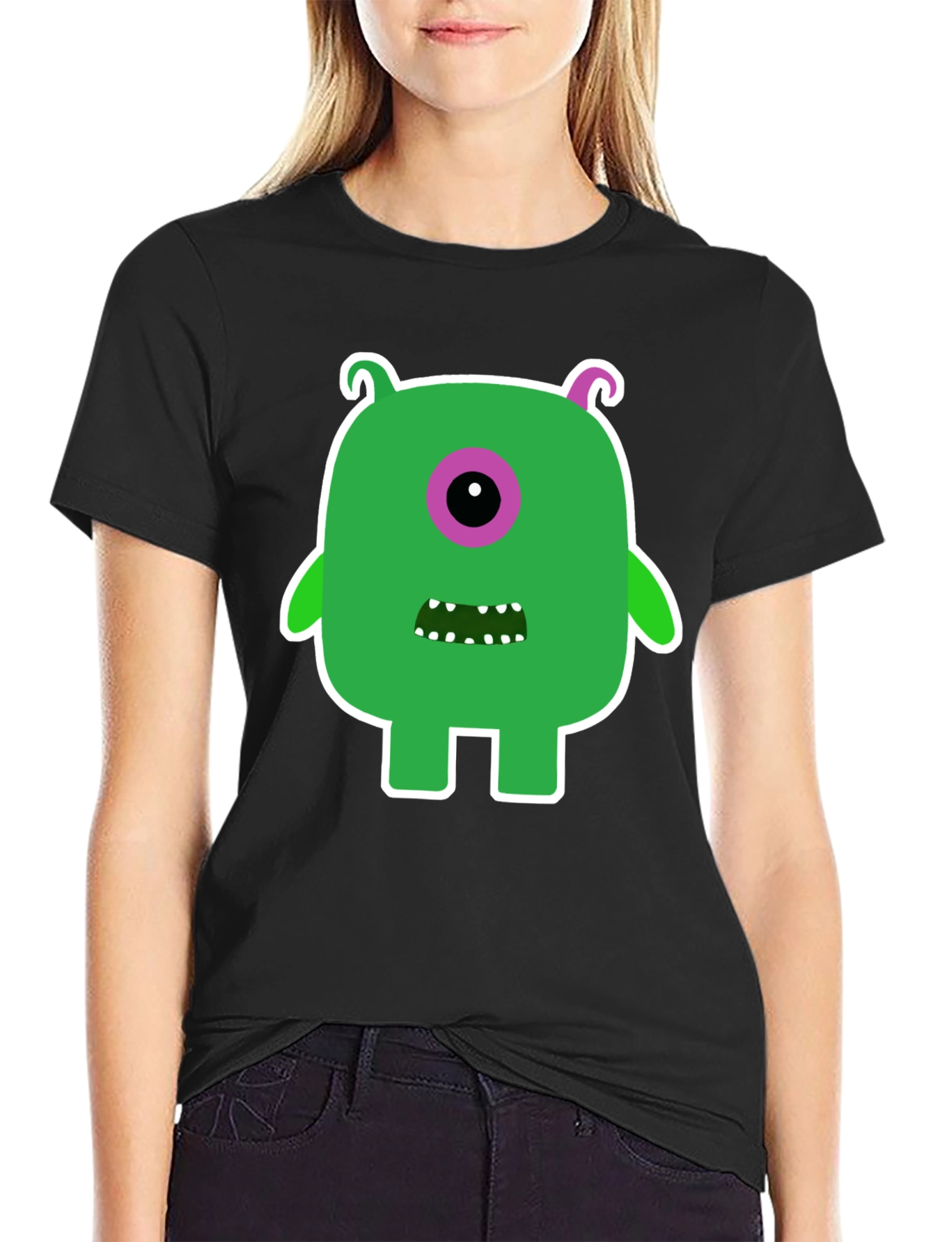 Monster Graphic Tee -  Funky One-Eyed Character