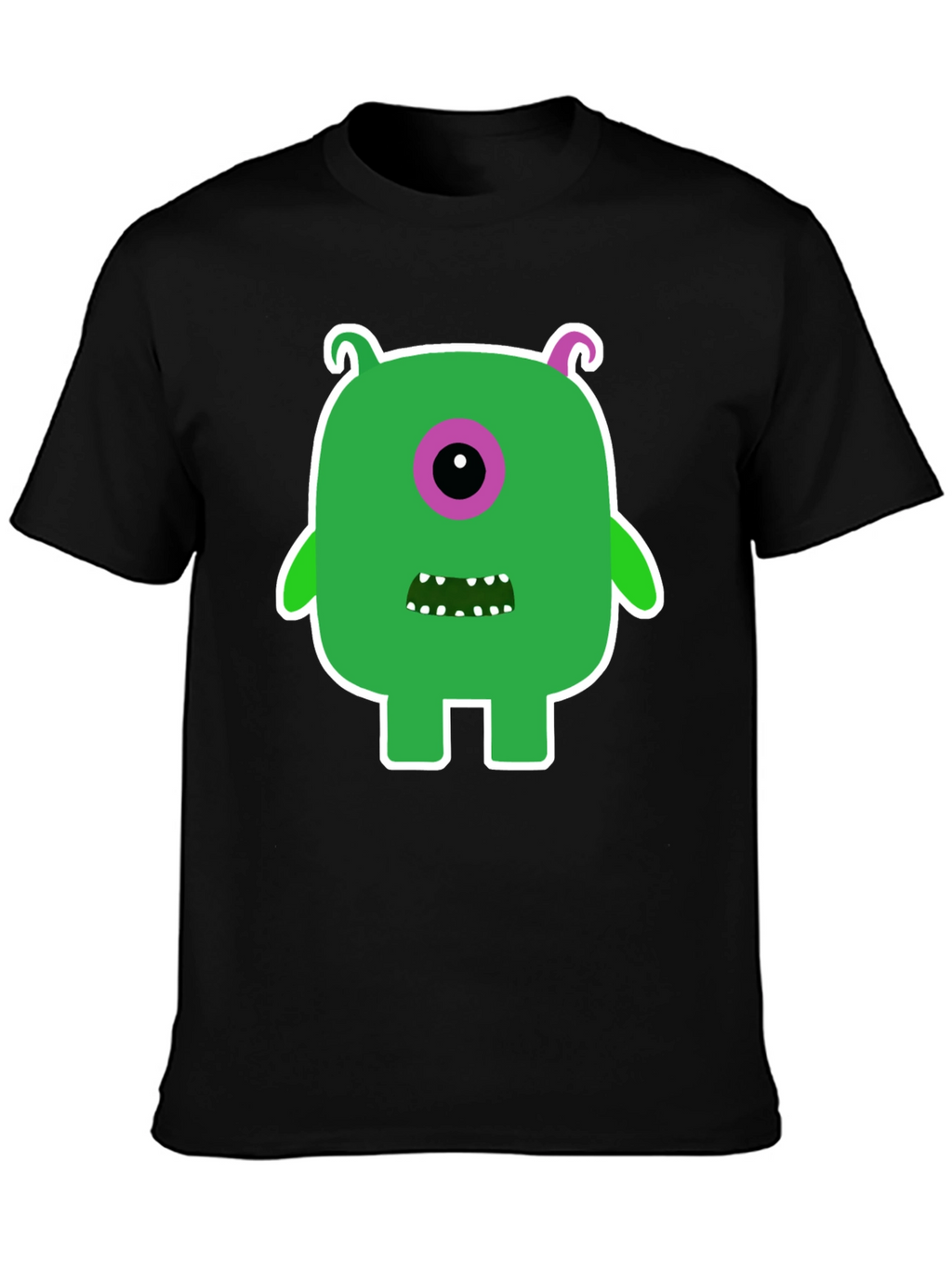 Monster Graphic Tee -  Funky One-Eyed Character