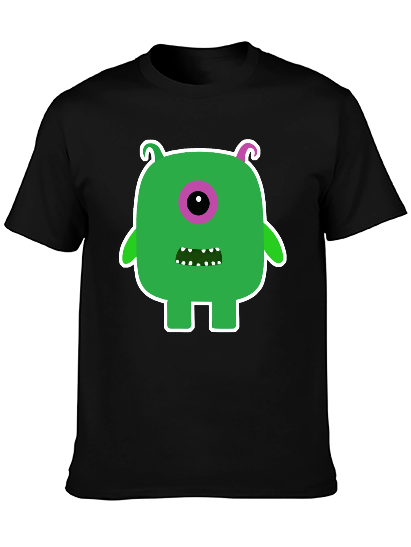 Monster Graphic Tee -  Funky One-Eyed Character