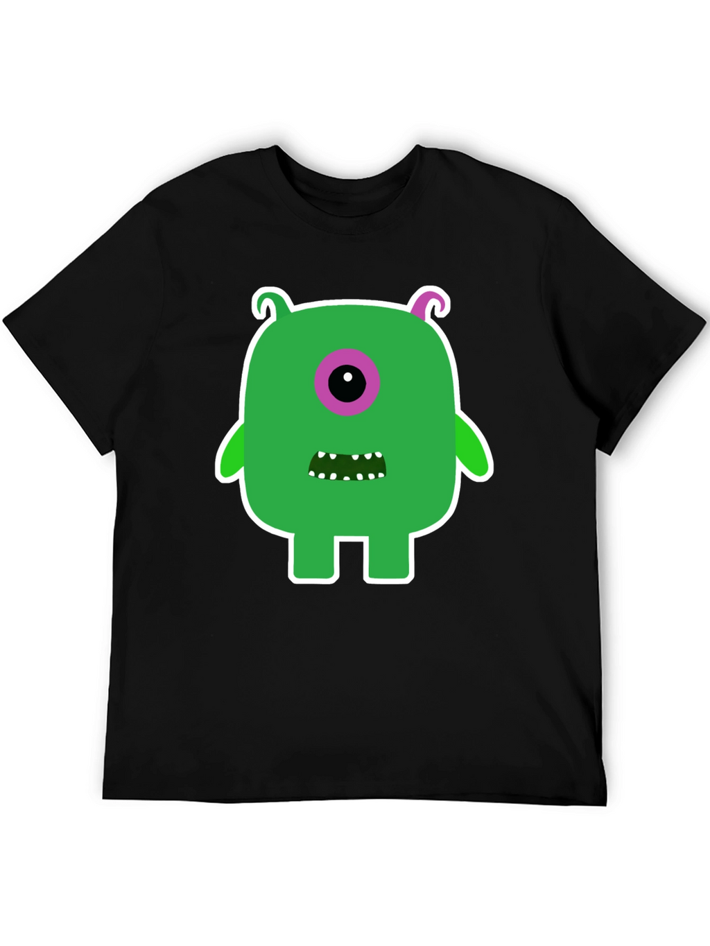 Monster Graphic Tee -  Funky One-Eyed Character