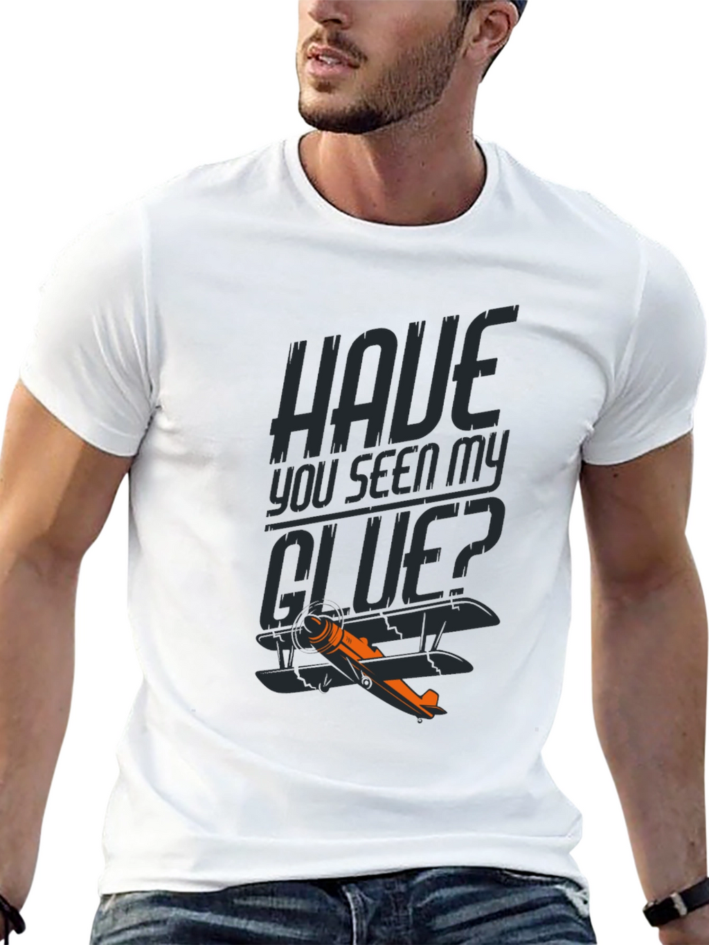 Have You Seen My GLUE? Funny Airplane T-Shirt