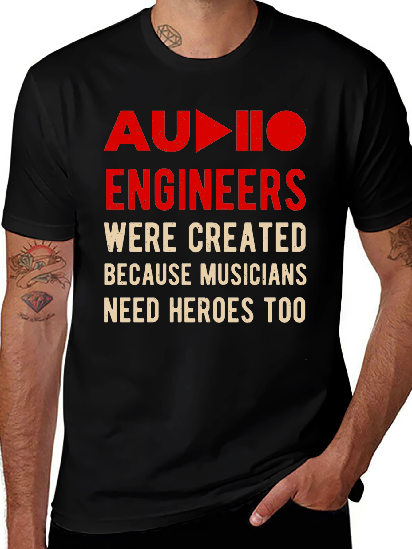 Audio Engineers Hero T-Shirt