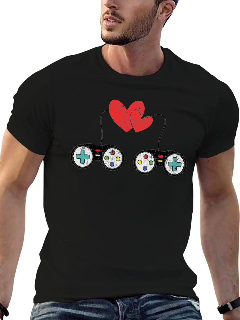 Gamer Love Black T-Shirt