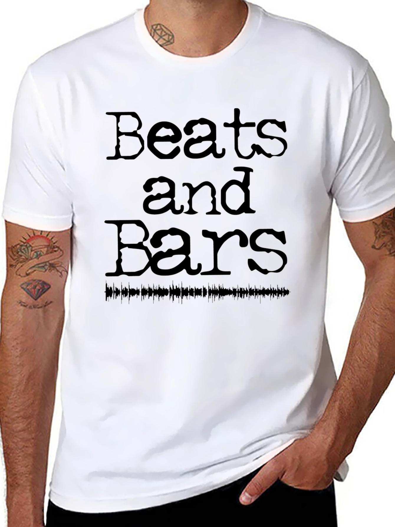 Beats and Bars Graphic Print T-Shirt