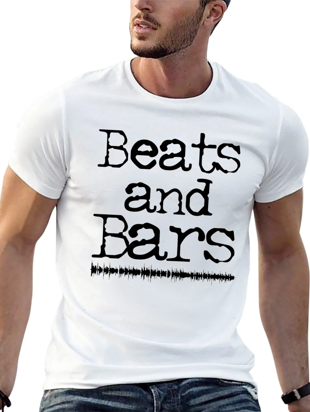Beats and Bars Graphic Print T-Shirt