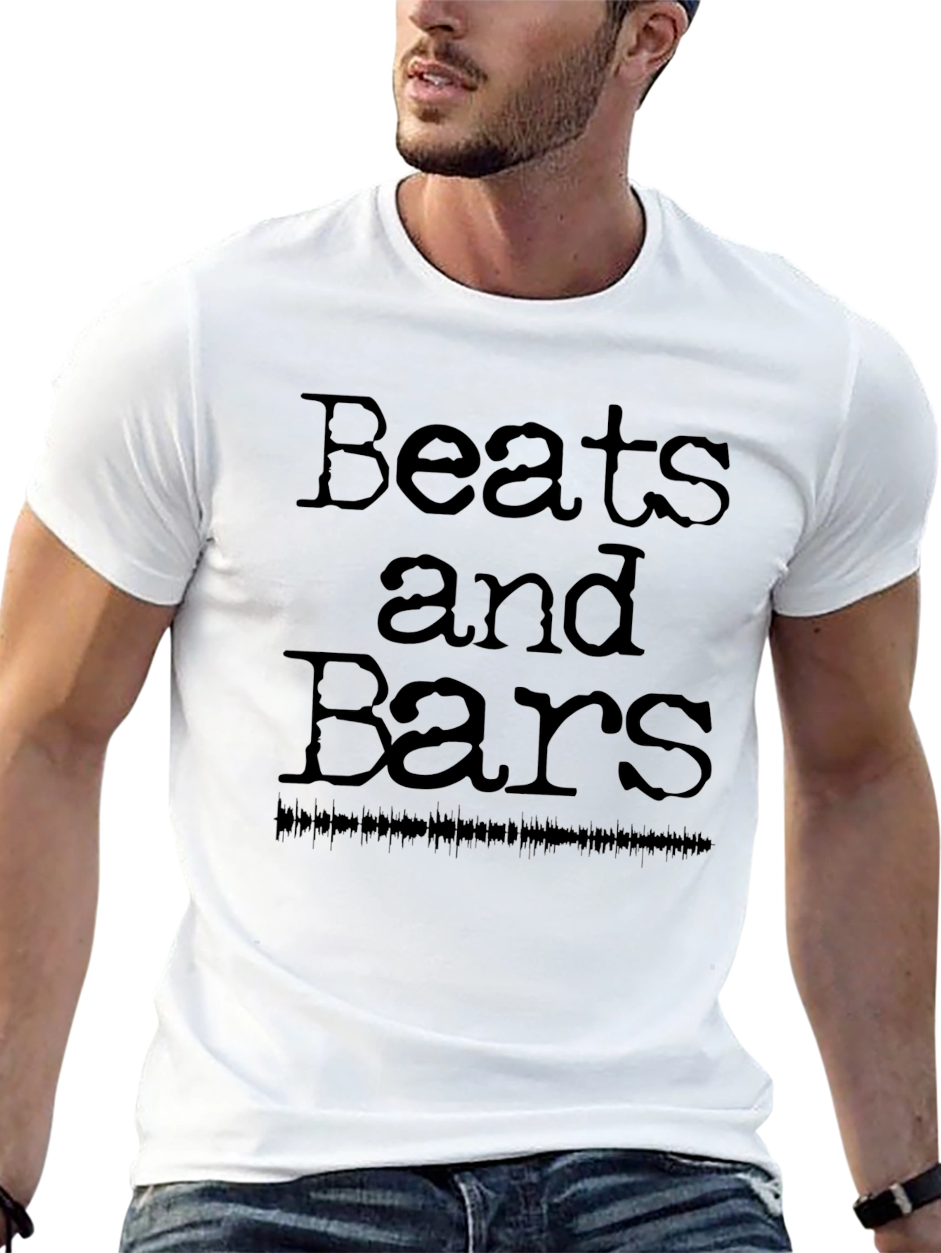 Beats and Bars Graphic Print T-Shirt