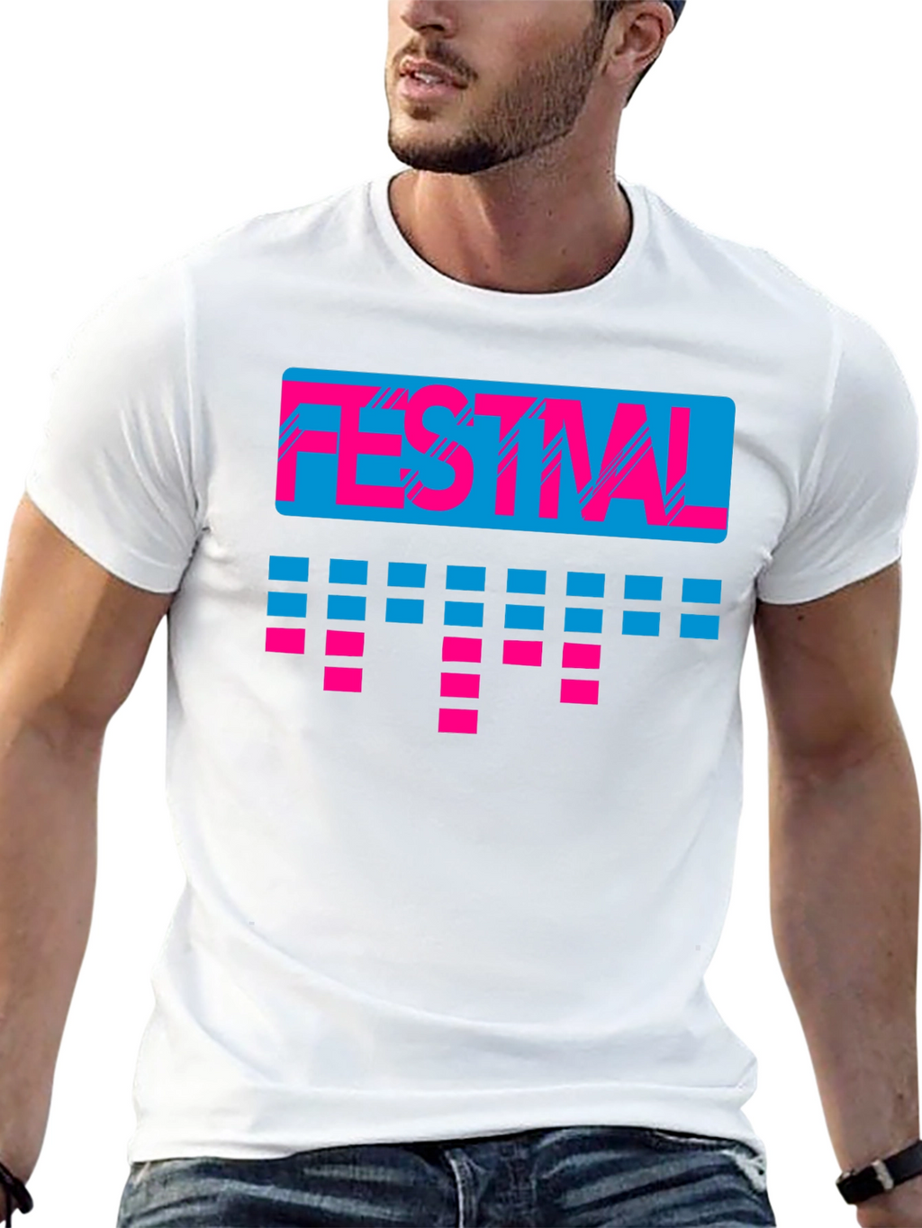 Retro Festival T-Shirt - 80s Style Tee