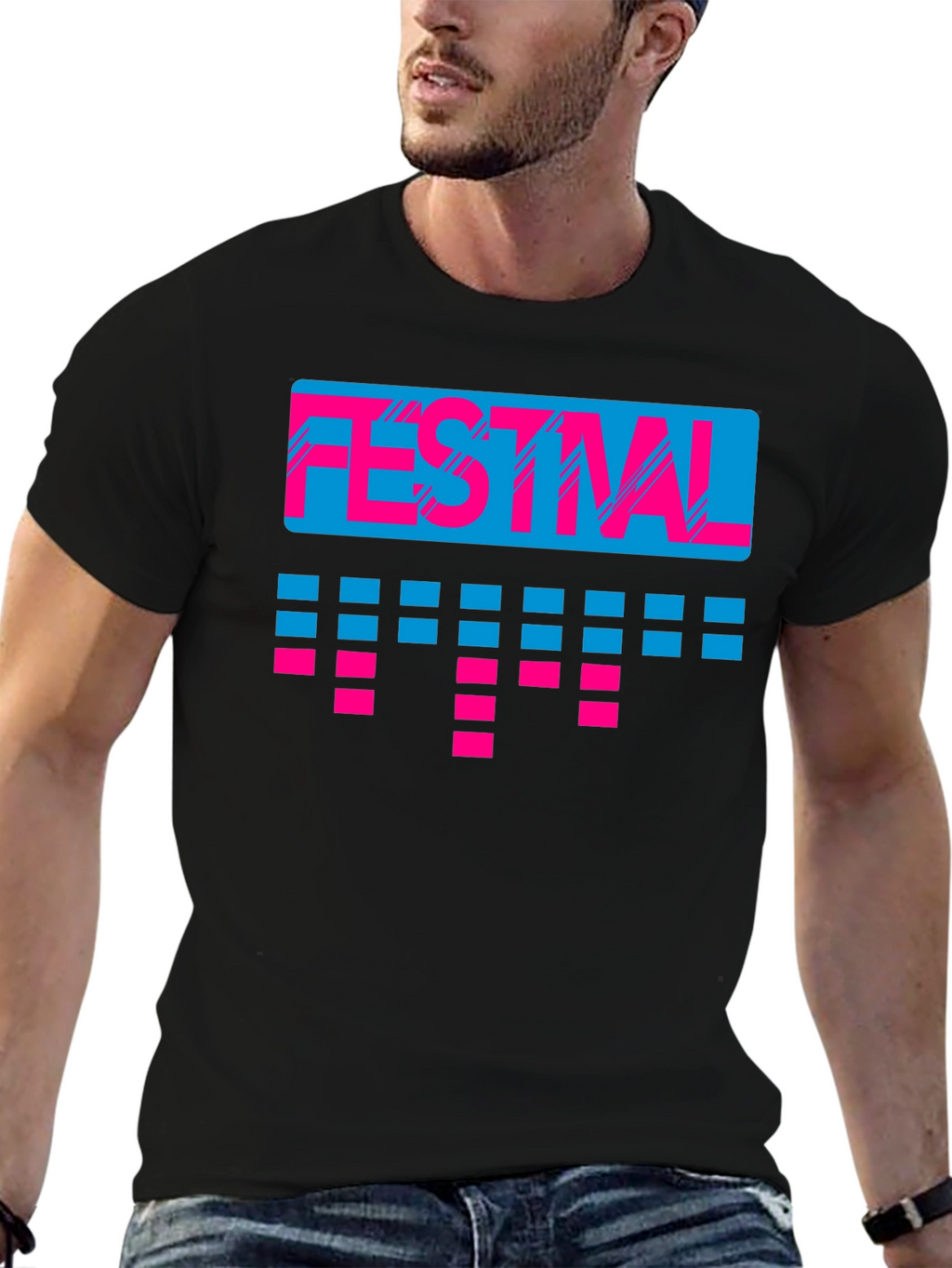 Retro Festival T-Shirt - 80s Style Tee