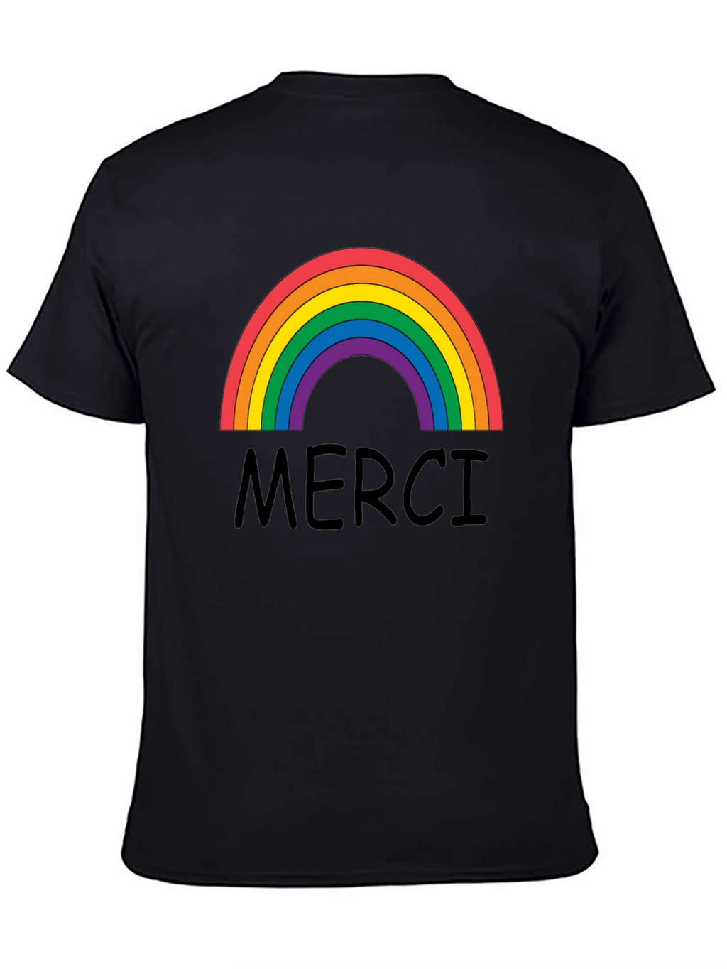 Merci Rainbow Graphic T-Shirt